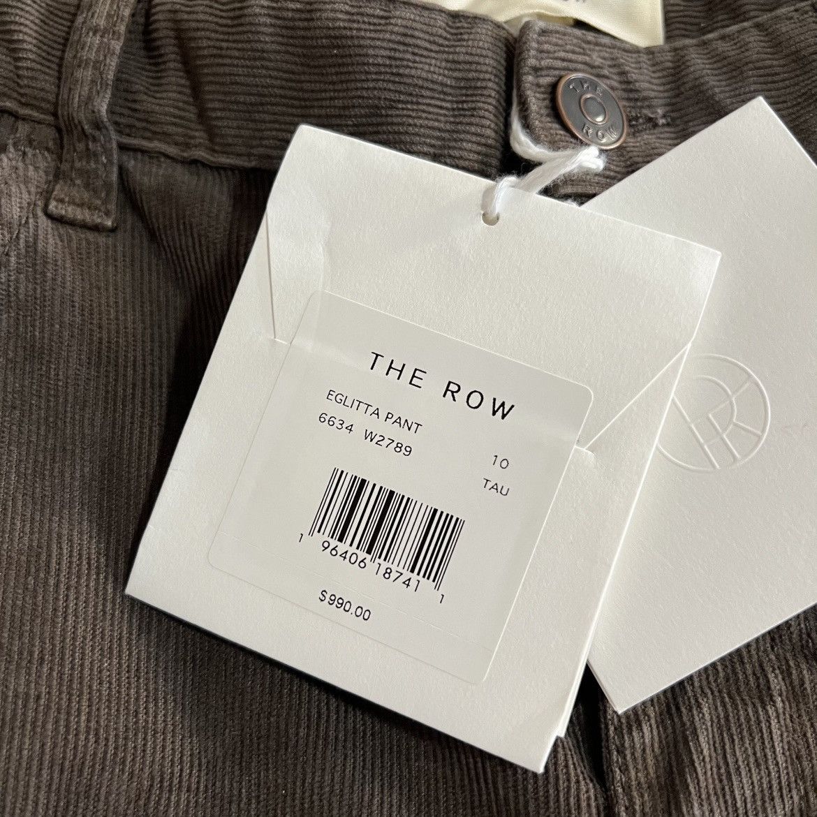 The Row The Row Eglitta Corduroy Pants in Taupe Size US 31 - 4 Thumbnail