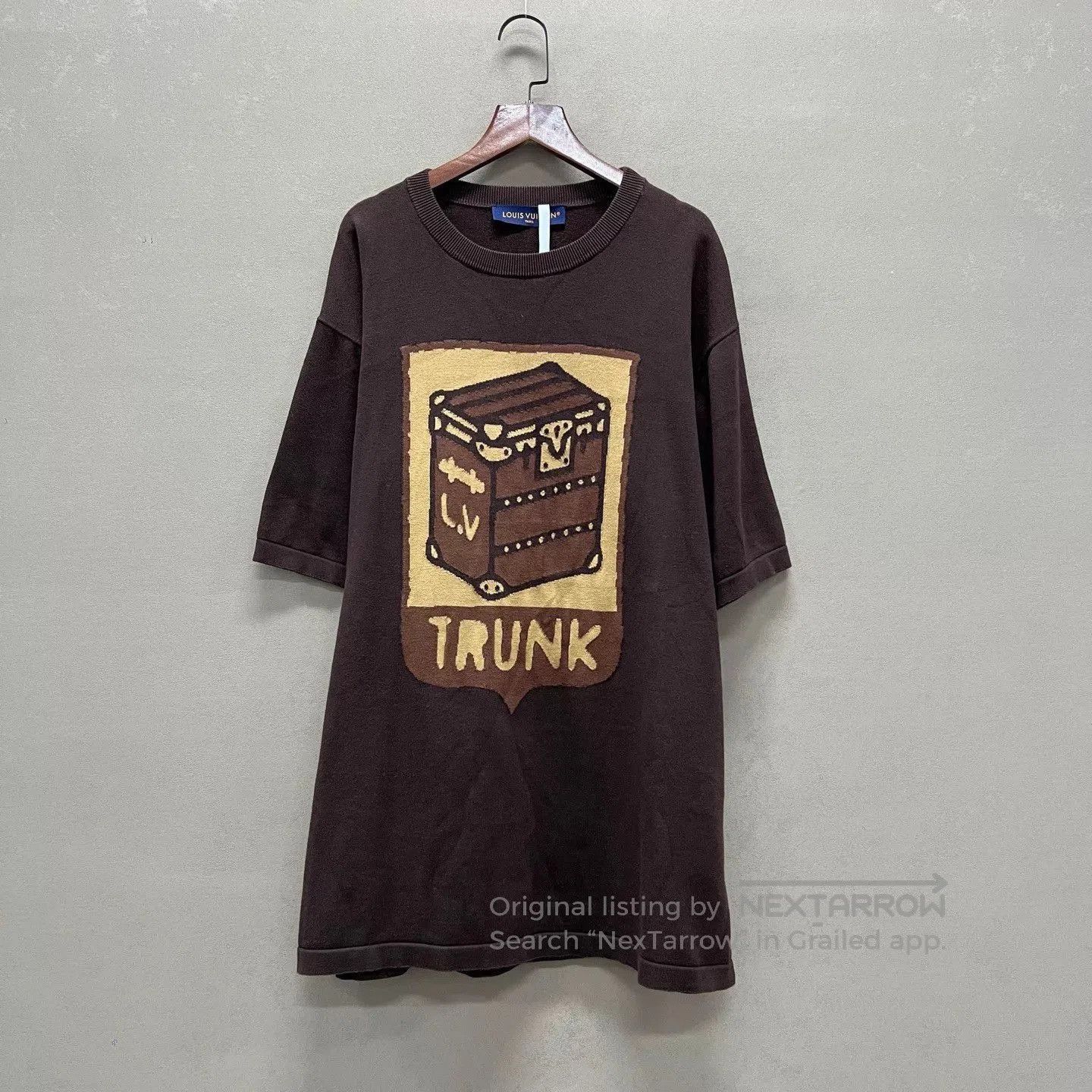 Louis Vuitton Brown Trunk Graphic Short Sleeve Shirt XXL. Size US XXL / EU 58 / 5 - 1 Thumbnail