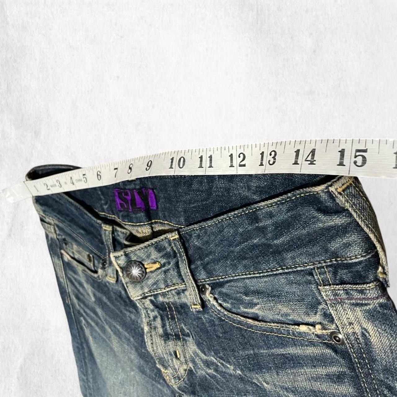 SLY Japanese SLY purple tag Low rise bootcut jeans with a unique Size 28" / US 6 / IT 42 - 3 Thumbnail
