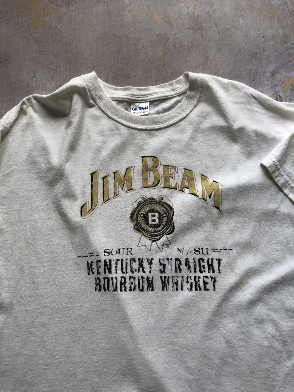 Vintage Vintage Jim Beam whiskey 90s style tee jack daniels marlboro Size US XL / EU 56 / 4 - 2 Thumbnail