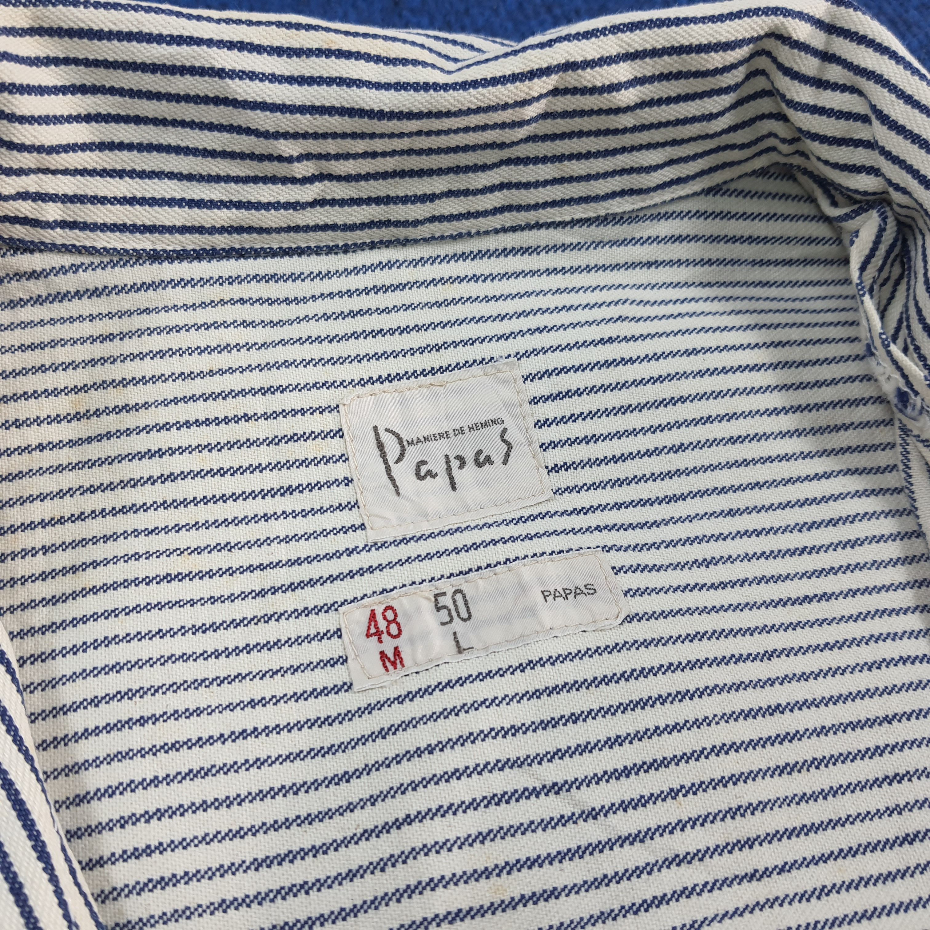 Japanese Brand PAPAS Hickory Stripe Custom Hysteric Coverall C302N19 Size US M / EU 48-50 / 2 - 8 Thumbnail