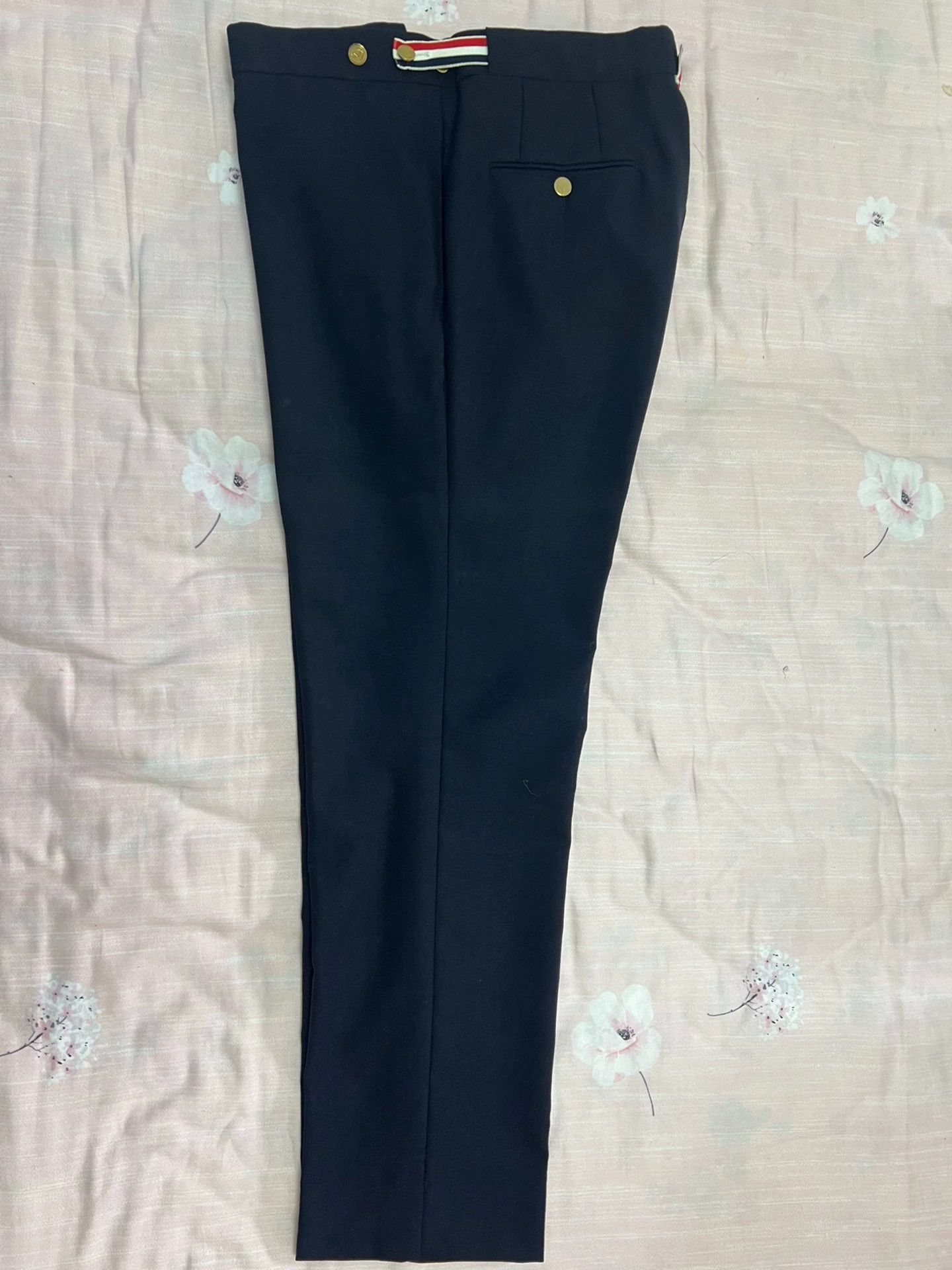Thom Browne Thom Browne Basic Wool Trousers Navy 4 Men's Size US 36 / EU 52 - 1 Thumbnail