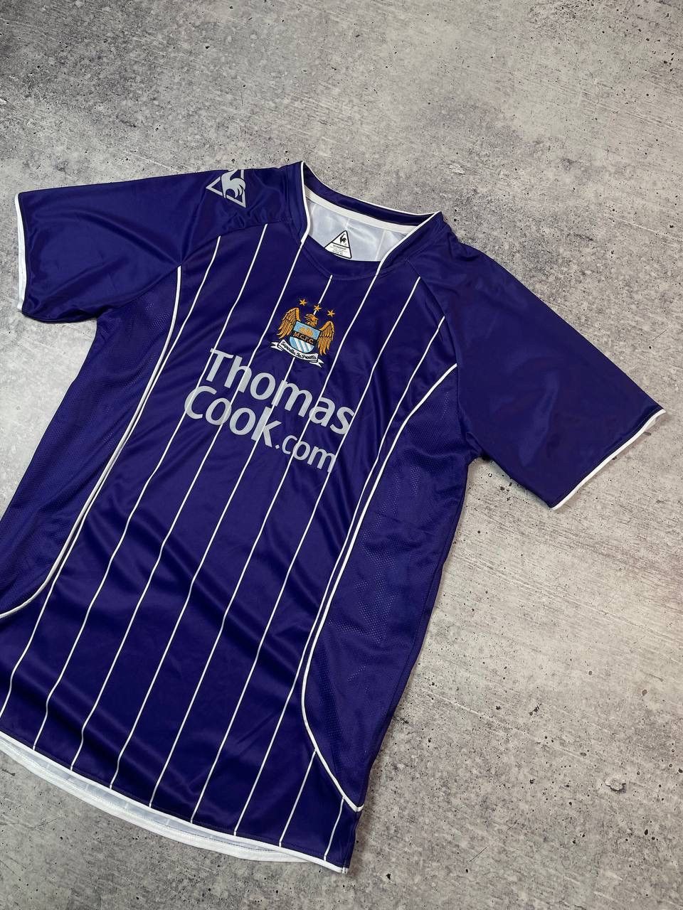 Le Coq Sportif 2007/08 Le Coq Sportif Manchester City Soccer Jersey Y2K Size US M / EU 48-50 / 2 - 3 Thumbnail