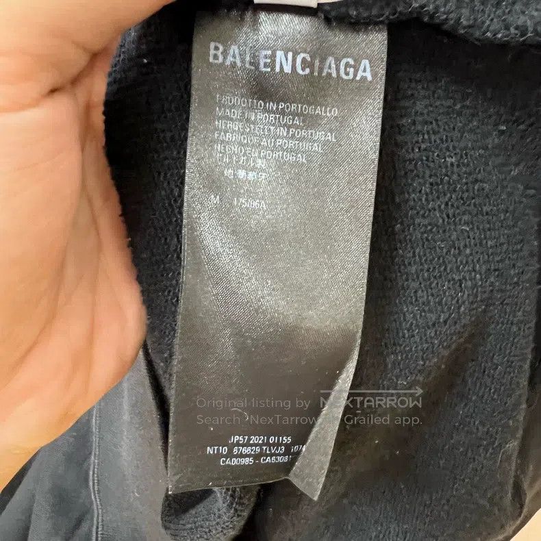 Balenciaga Balenciaga Washed Distressed Double B Letter Logo Sweatshi Size US M / EU 48-50 / 2 - 4 Thumbnail
