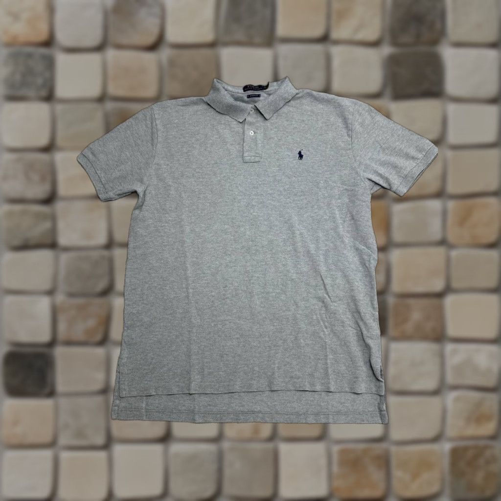 Polo Ralph Lauren Polo Ralph Lauren Polo Shirt Mens XL Gray Cotton Classic Fit Logo Embroidered Size US XL / EU 56 / 4 - 1 Thumbnail