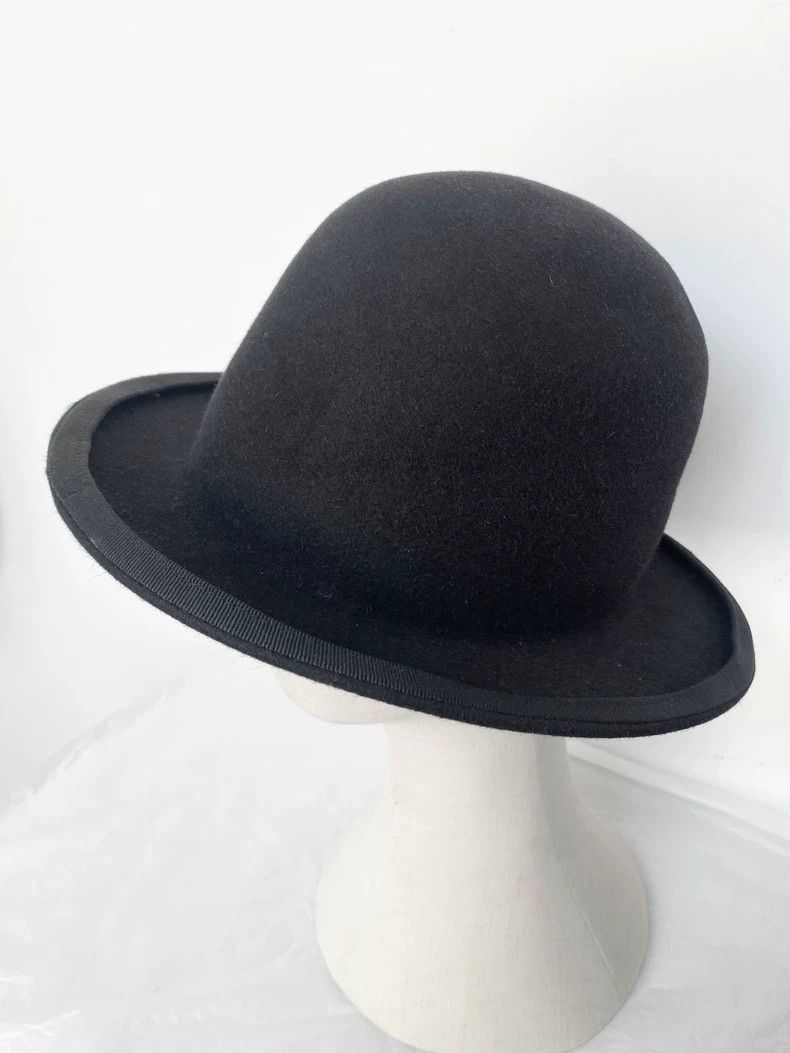 Ann Demeulemeester Ann demeulemeester 2006fall Black bowler hat-2506 Size ONE SIZE - 3 Thumbnail