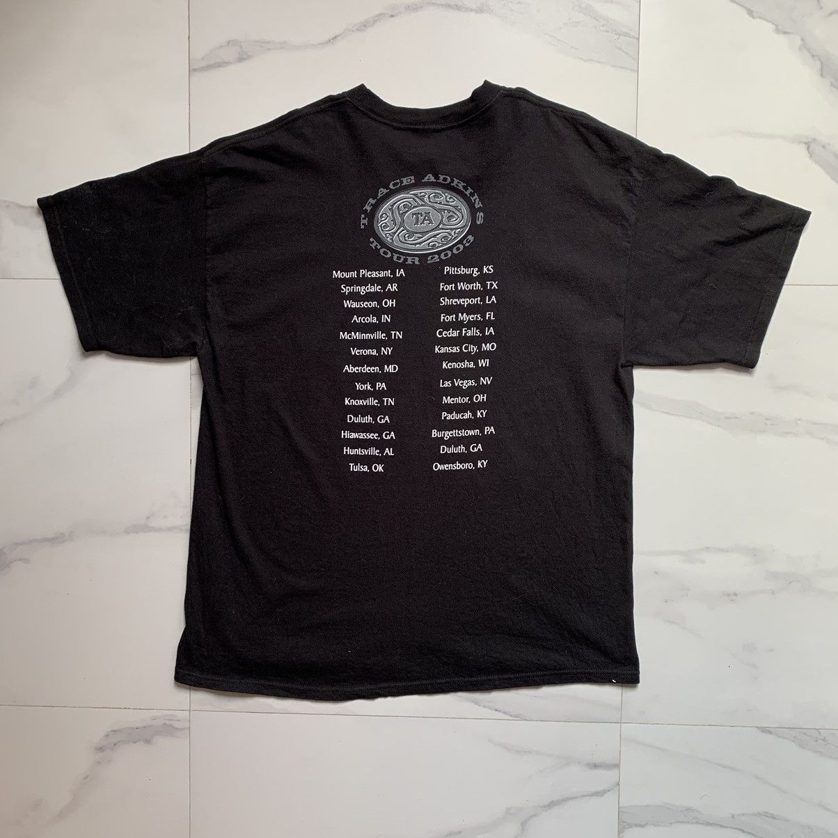 Band Tees × Vintage × Western Rise Vintage 2003 Trace Adkins Tour T-Shirt Size US XXL / EU 58 / 5 - 3 Thumbnail