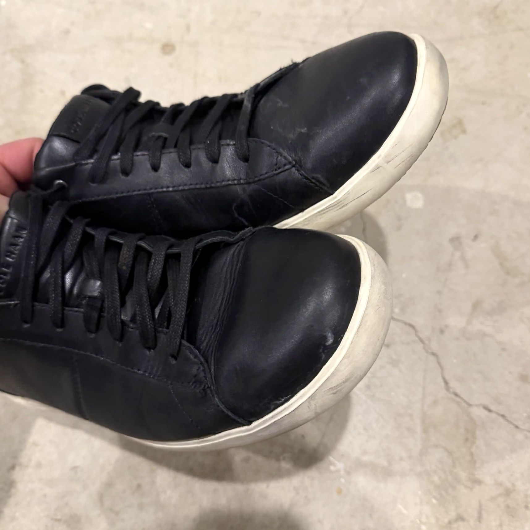 Cole Haan Cole Haan Reagan Shoes Mens 11.5 M Black Leather Low Top Lace Up Casual Sneakers Size US L / EU 52-54 / 3 - 5 Thumbnail