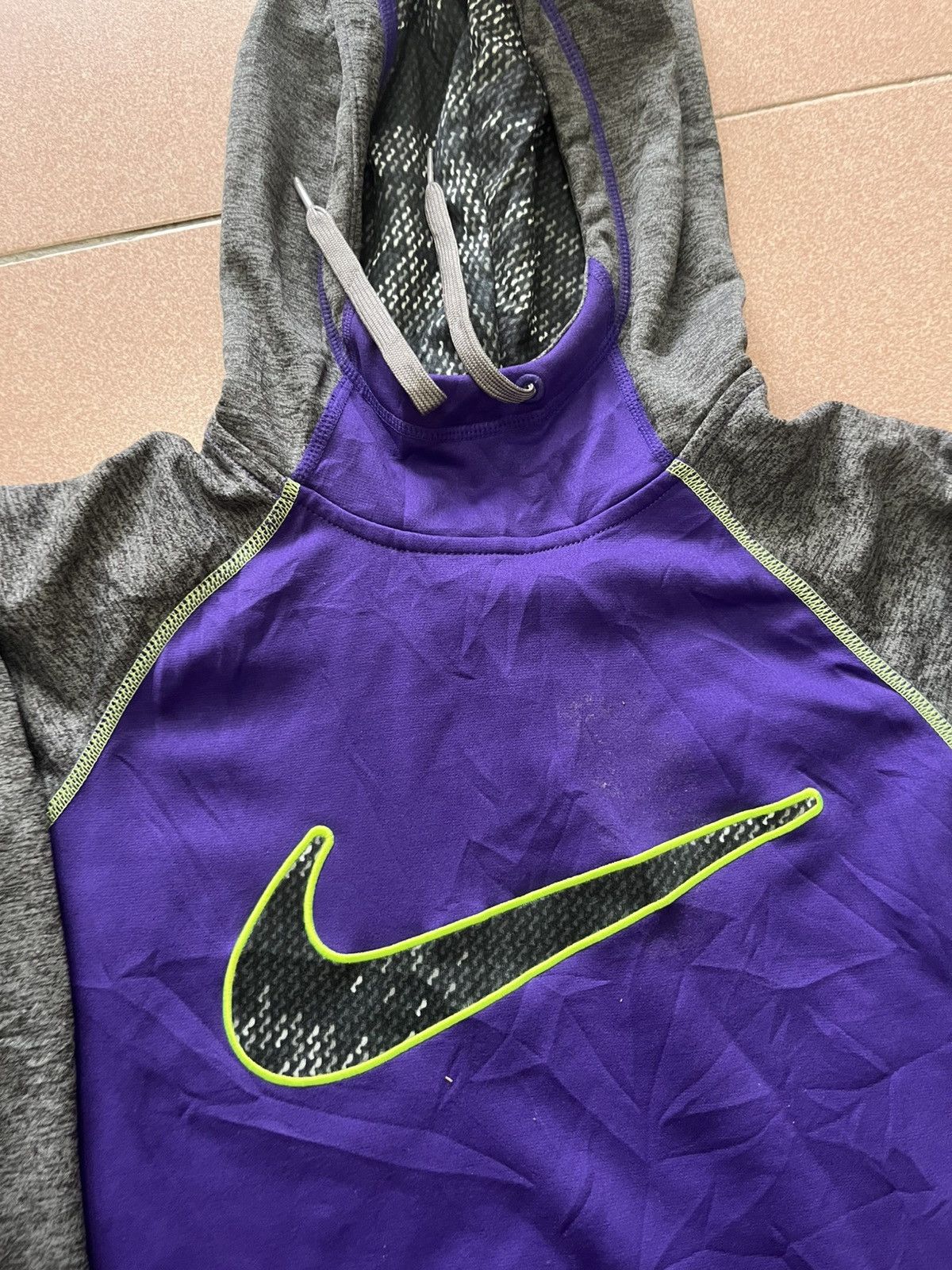 Nike × Vintage NIKE HOODIE BIG SWOOSH Size US S / EU 44-46 / 1 - 2 Thumbnail