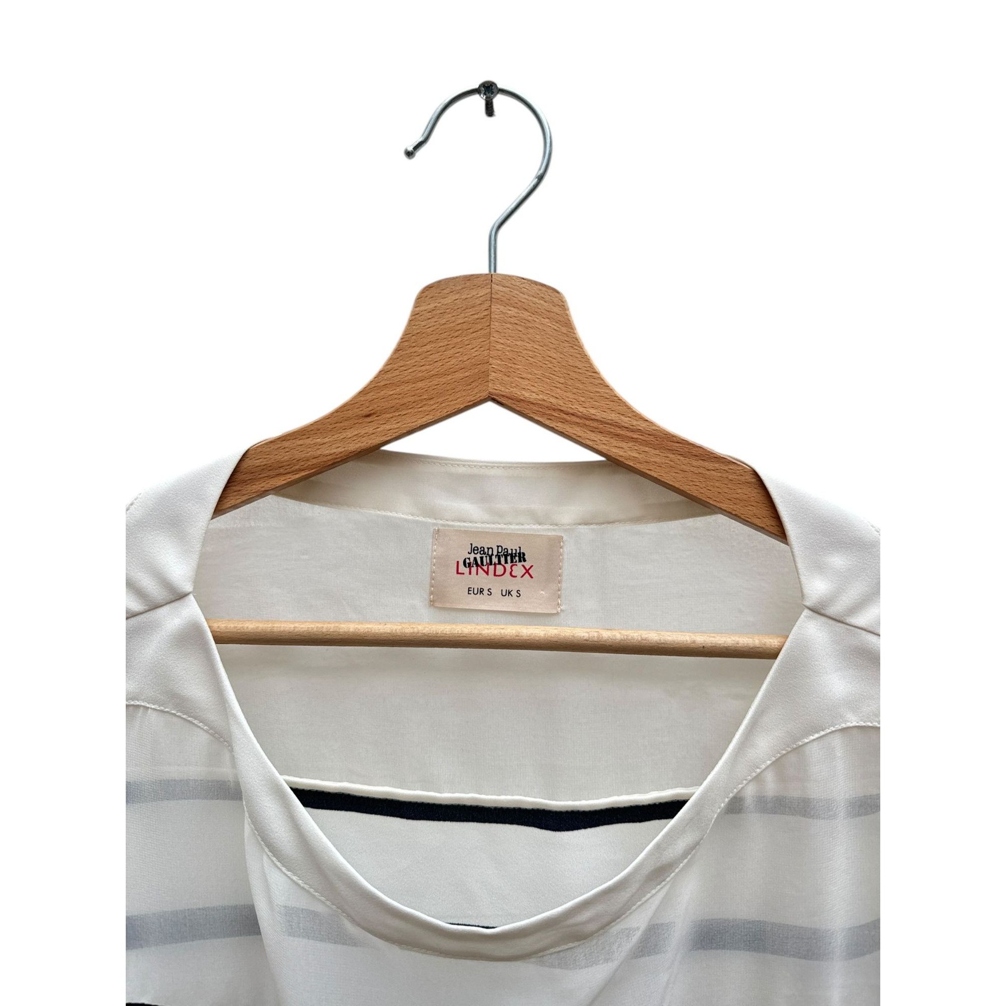 Jean Paul Gaultier Navy White Striped Longsleeves Size S / US 4 / IT 40 - 2 Thumbnail