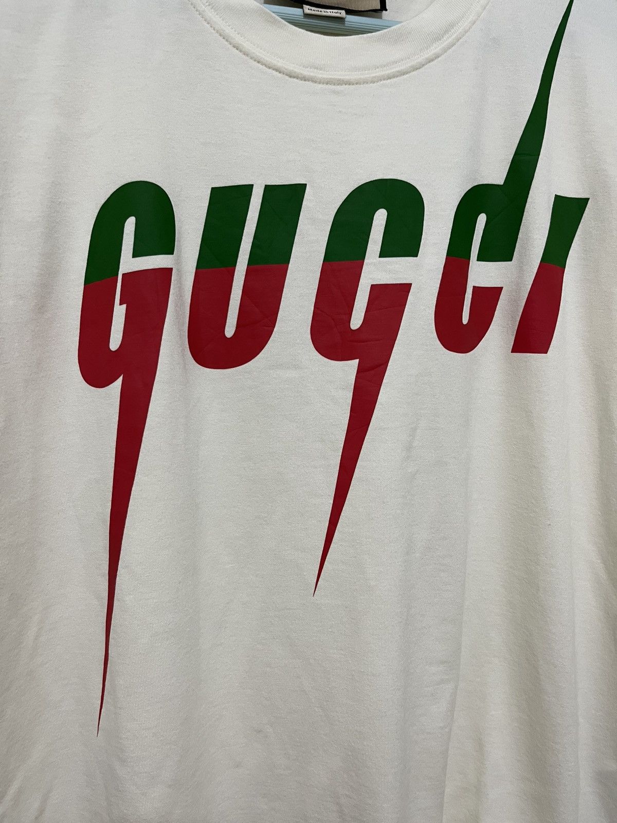 Gucci GUCCI "Blade" Logo T-Shirt Size US L / EU 52-54 / 3 - 3 Thumbnail