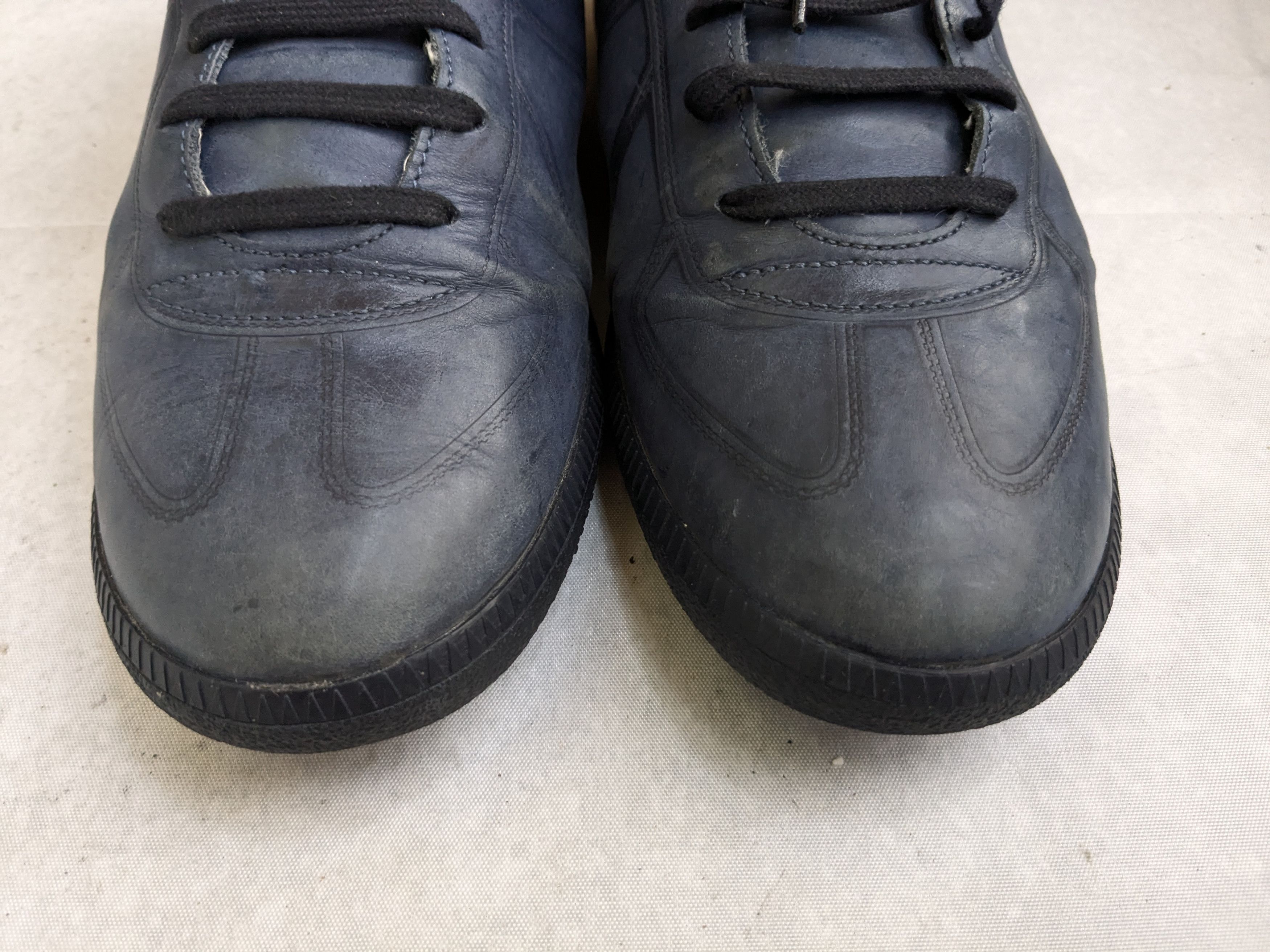 Maison Margiela Maison Margiela Replica GAT Sneakers Blue 9 42 Leather Low Size US 9 / EU 42 - 4 Thumbnail