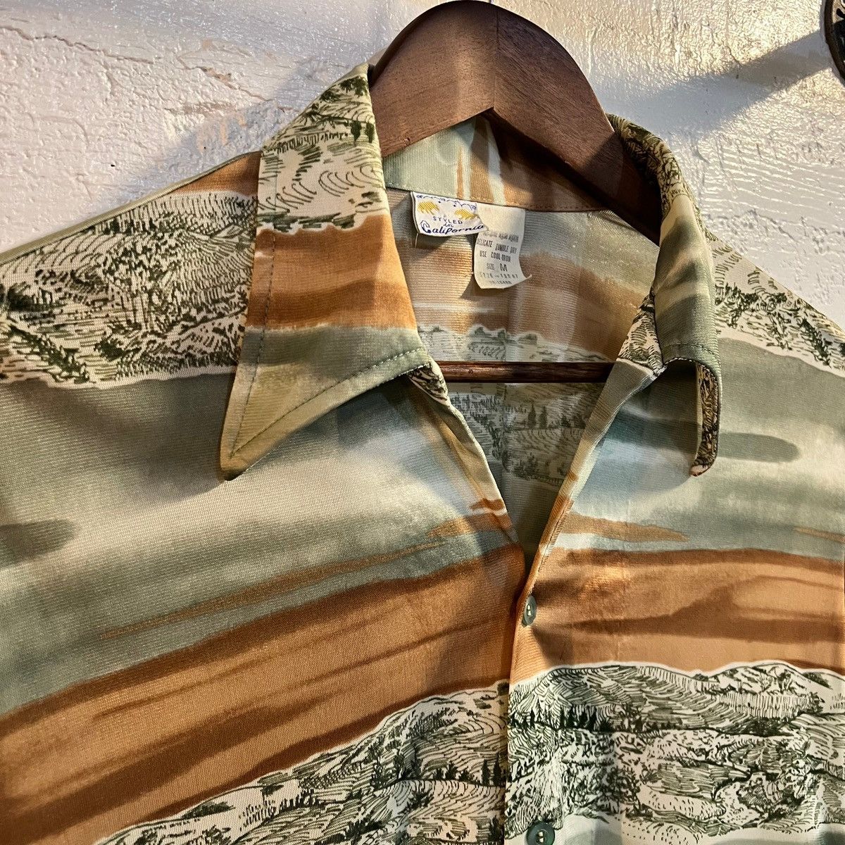 Vintage True Vintage 70’s Landscape Long Sleeve Button Up Shirt Size US M / EU 48-50 / 2 - 3 Thumbnail
