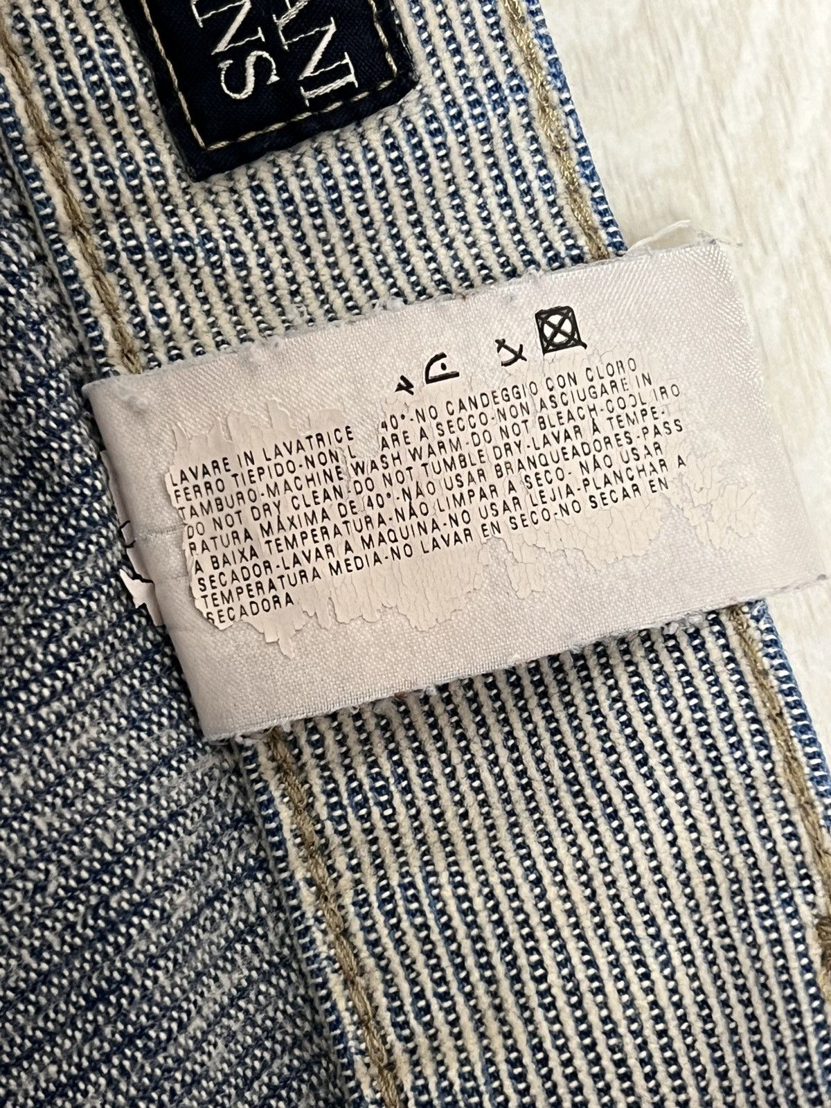 Armani VINTAGE Armani Jeans Archival Pinstripe Trousers Made Italy Size US 32 / EU 48 - 13 Thumbnail