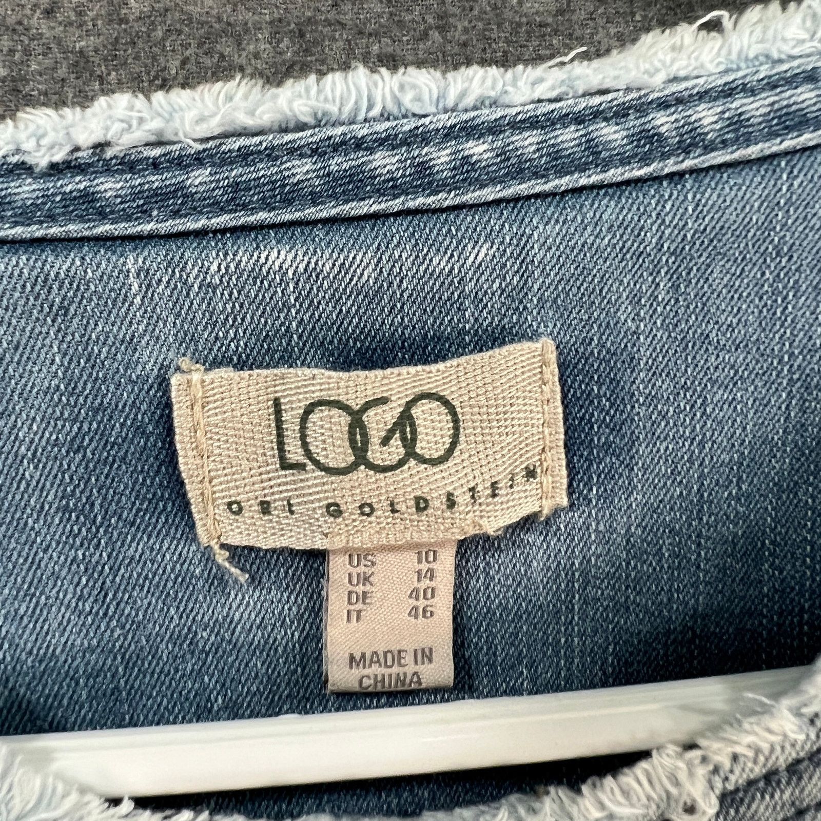 Other LOGO by Lori Goldstein Jeans Jacket Womens Size L / US 10 / IT 46 - 3 Thumbnail