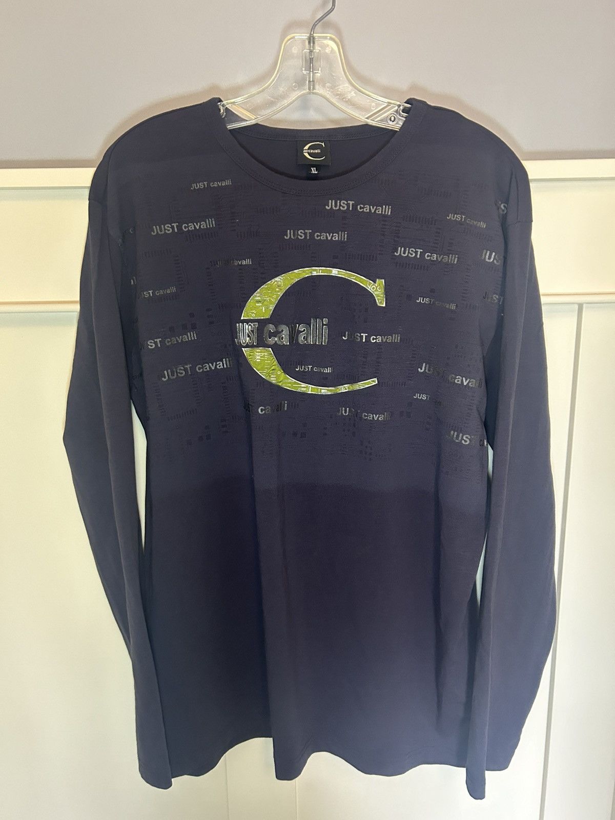 Just Cavalli Just Cavalli digital logo longsleeve shirt Size US XL / EU 56 / 4 - 1 Thumbnail