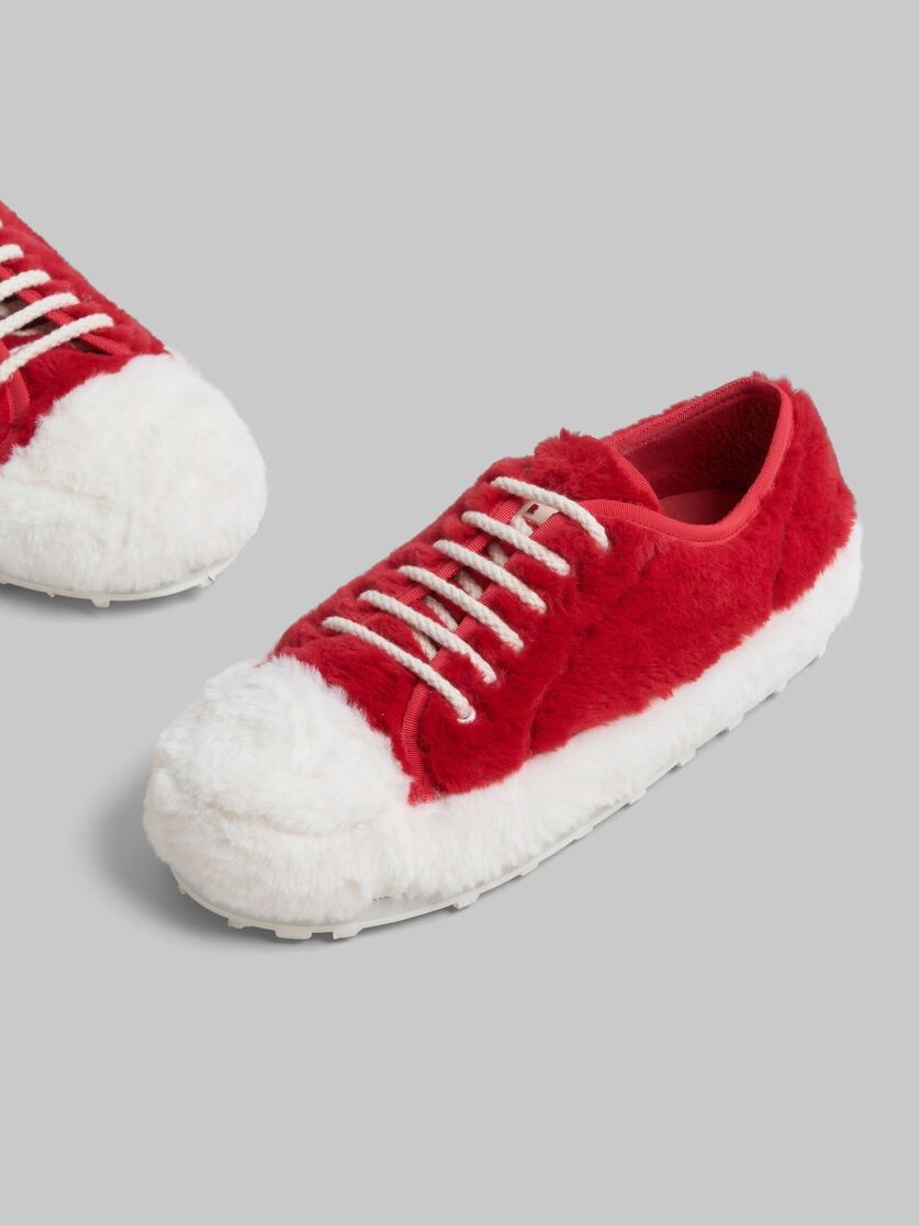 Marni o1w1db11225 Teddy Tennis Sneakers in Red/White Size US 11 / EU 44 - 4 Thumbnail