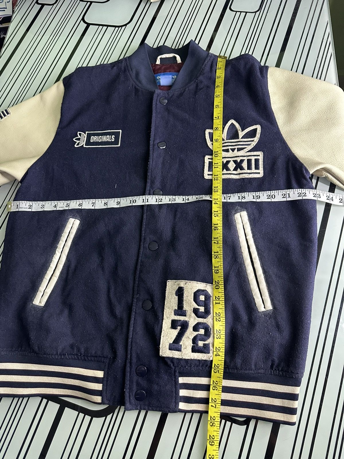 Adidas Adidas Varsity Wool/Leather Varsity Jacket Size US L / EU 52-54 / 3 - 15 Thumbnail