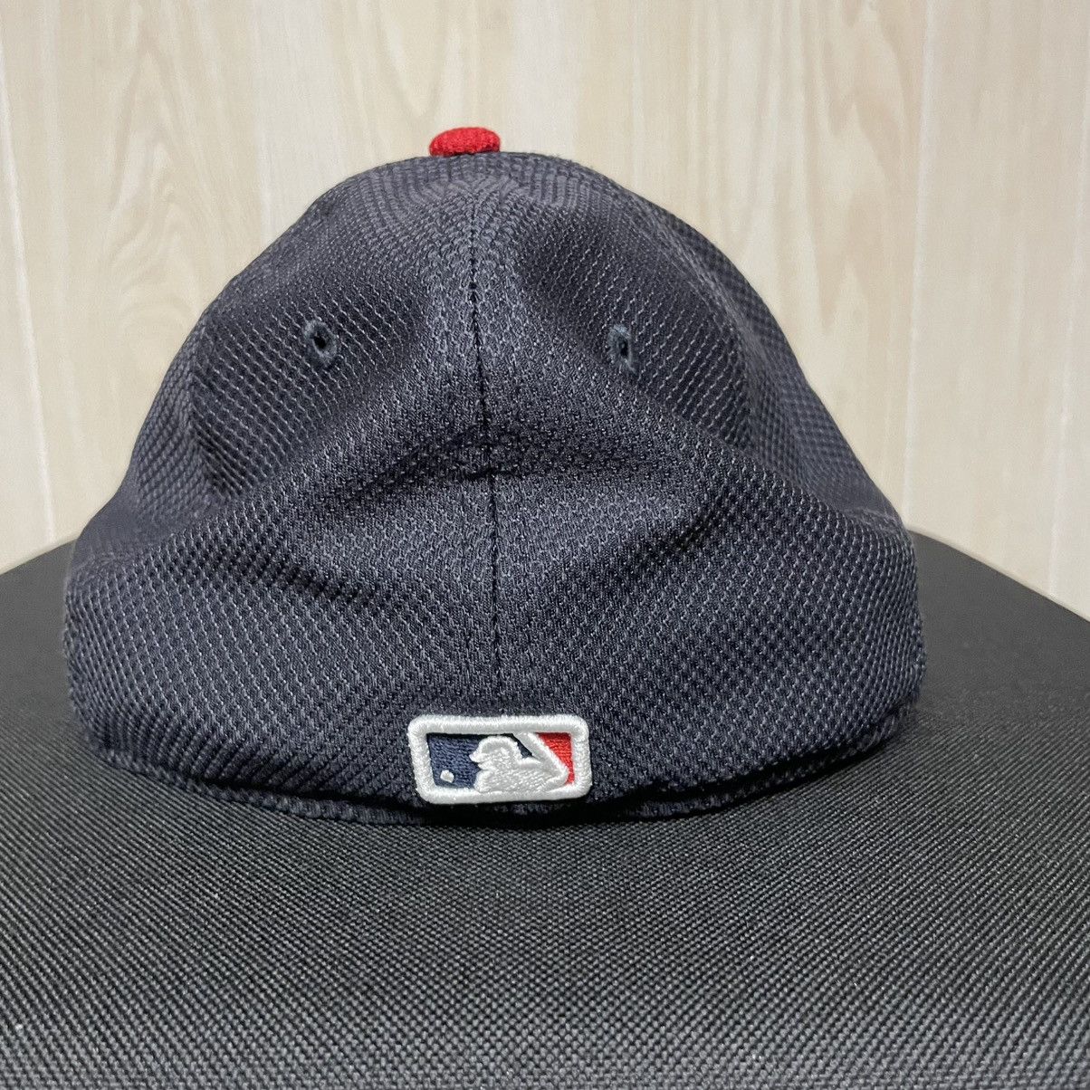 New Era Boston Red Sox Hat Cap New Era 59fifty Fitted 6 7/8 Navy Red Size ONE SIZE - 4 Thumbnail
