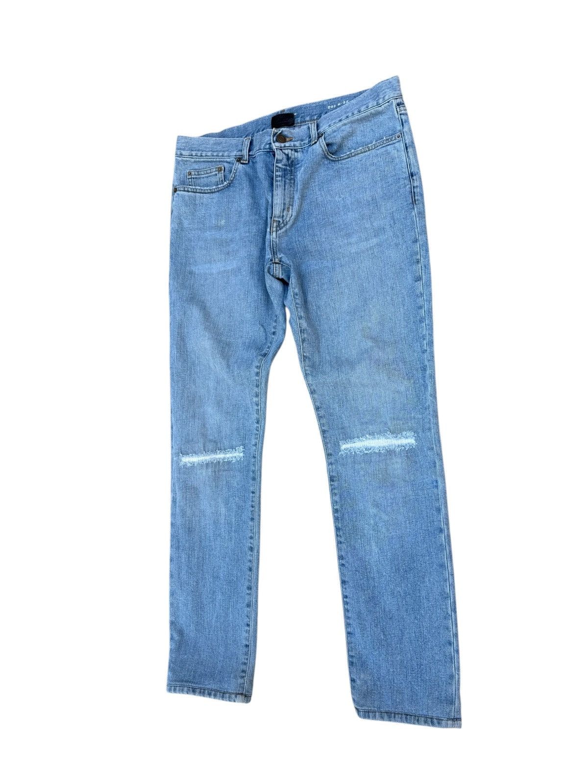 Saint Laurent Paris Saint laurent d02 blue distressed denim Size US 33 - 3 Thumbnail