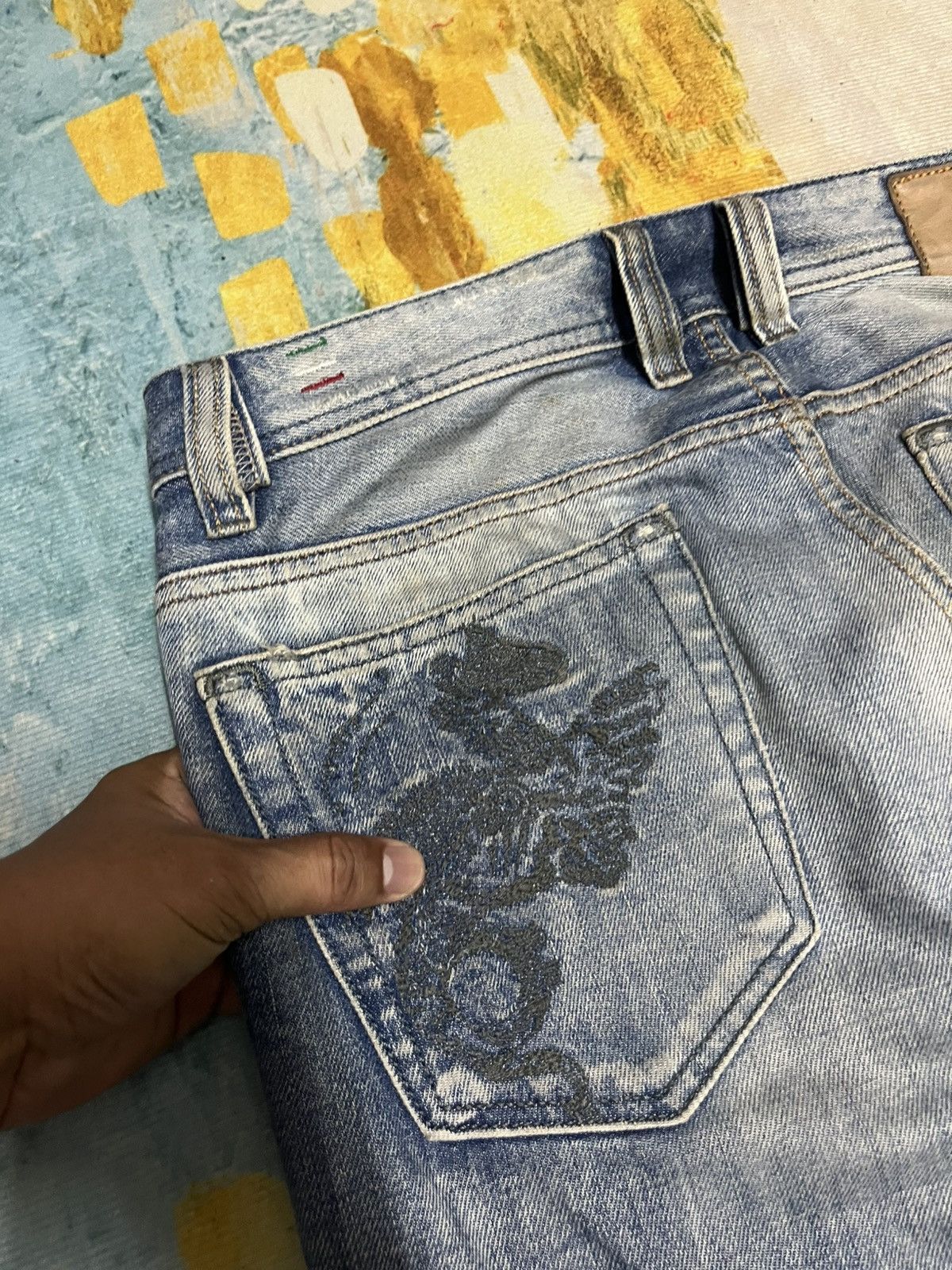 Diesel 💥Grailed Sale💥 Diesel Sukajan Motive Embroidery Jeans Size US 32 / EU 48 - 19 Thumbnail