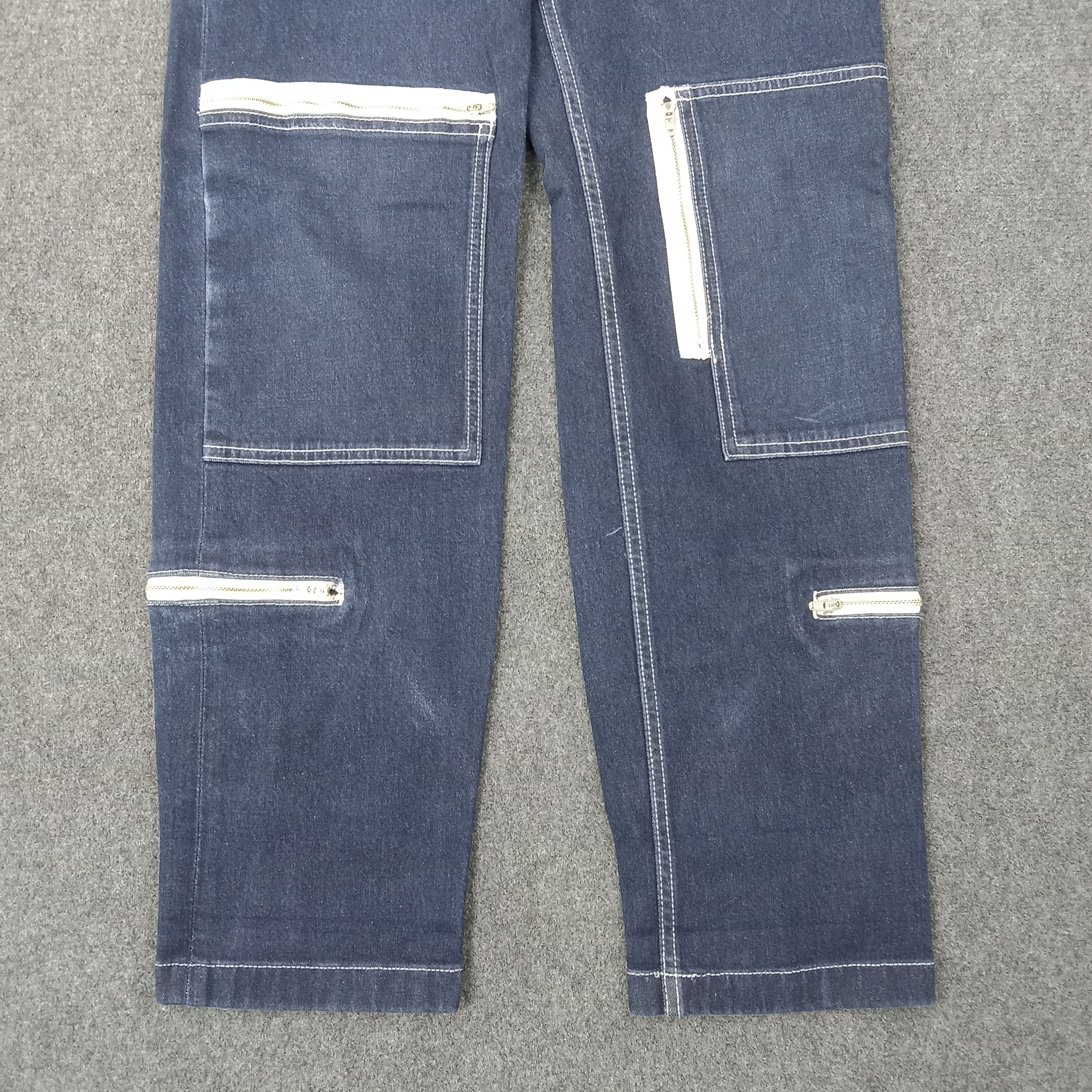 Japanese Brand X-girl Japanese Brand Multi Pocket Denim Jeans C252N3 Size US 27 - 3 Thumbnail