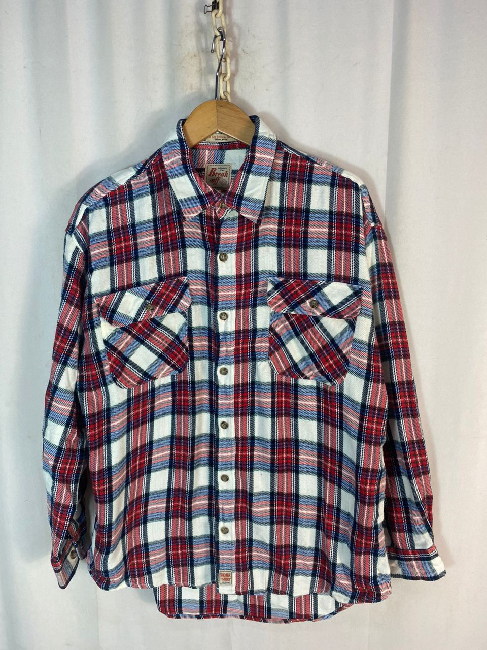 Flannel × Japanese Brand Vintage break off button up flannel shirt Size US L / EU 52-54 / 3 - 1 Thumbnail
