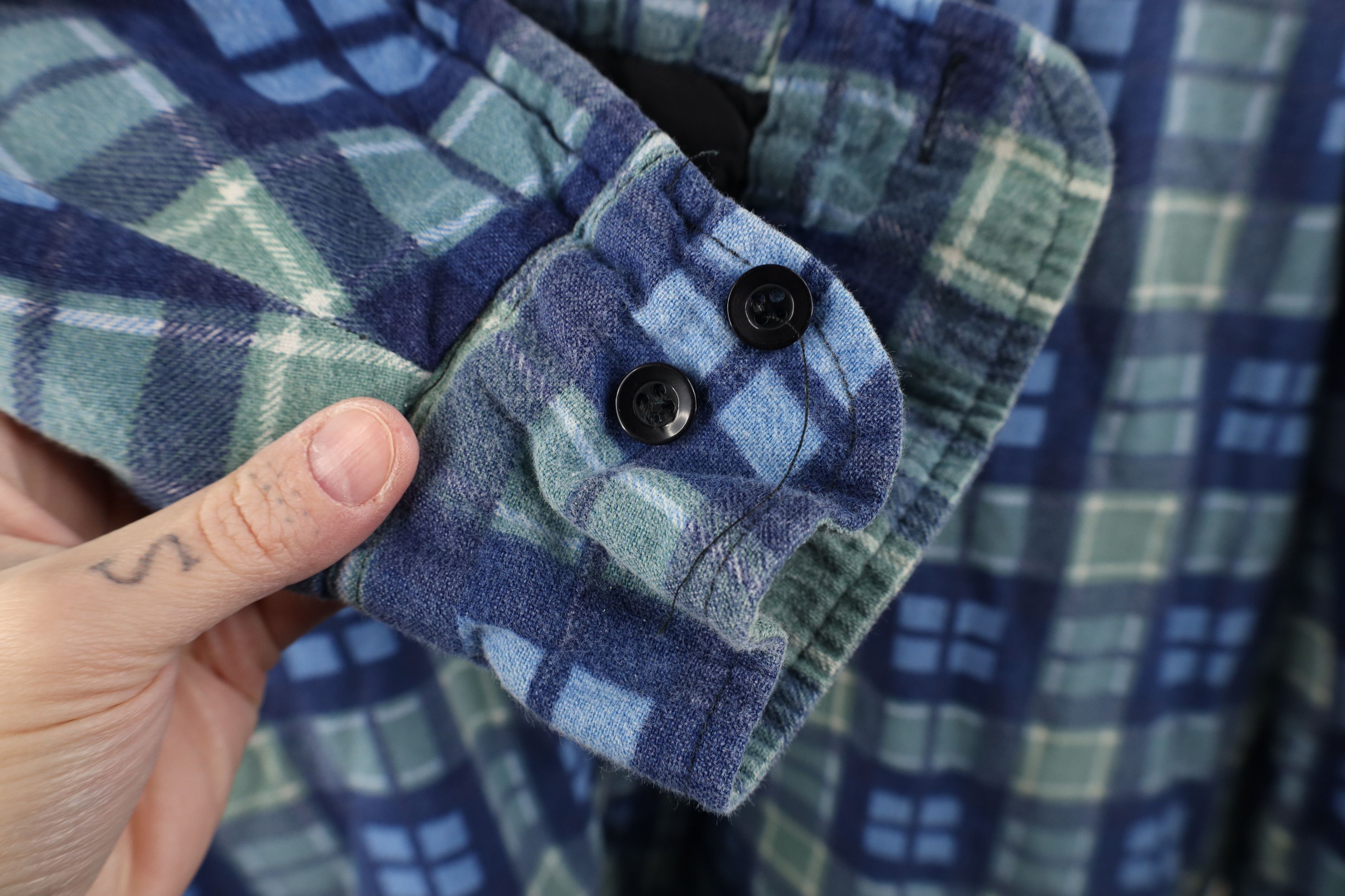 Vintage Vintage 90s Streetwear Flannel Button Shirt Jacket Jac Shirt Size US XXL / EU 58 / 5 - 8 Thumbnail