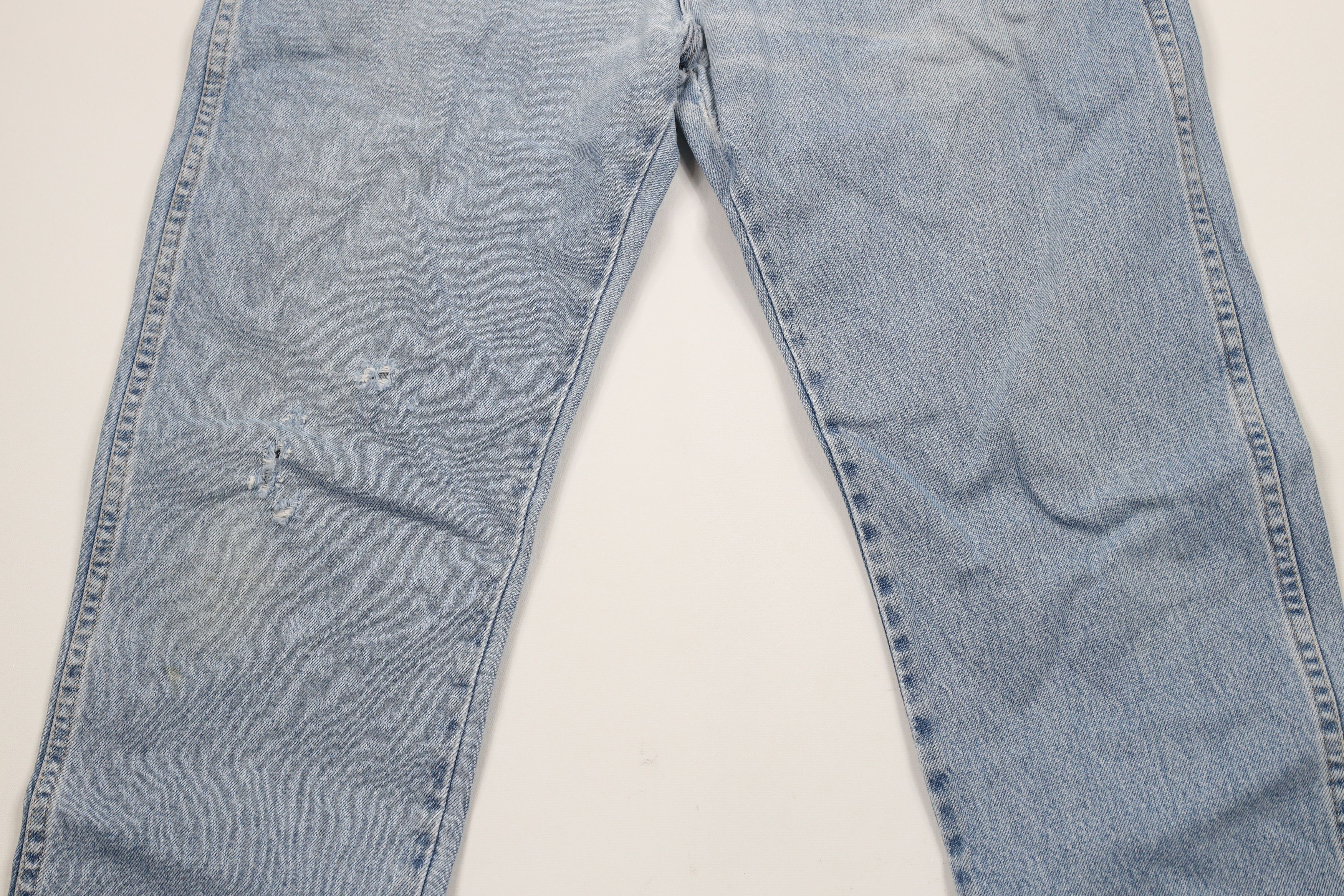 Cabelas × Vintage Vintage 90s Cabelas Spell Out Straight Leg Denim Jeans Blue Size US 34 / EU 50 - 3 Thumbnail