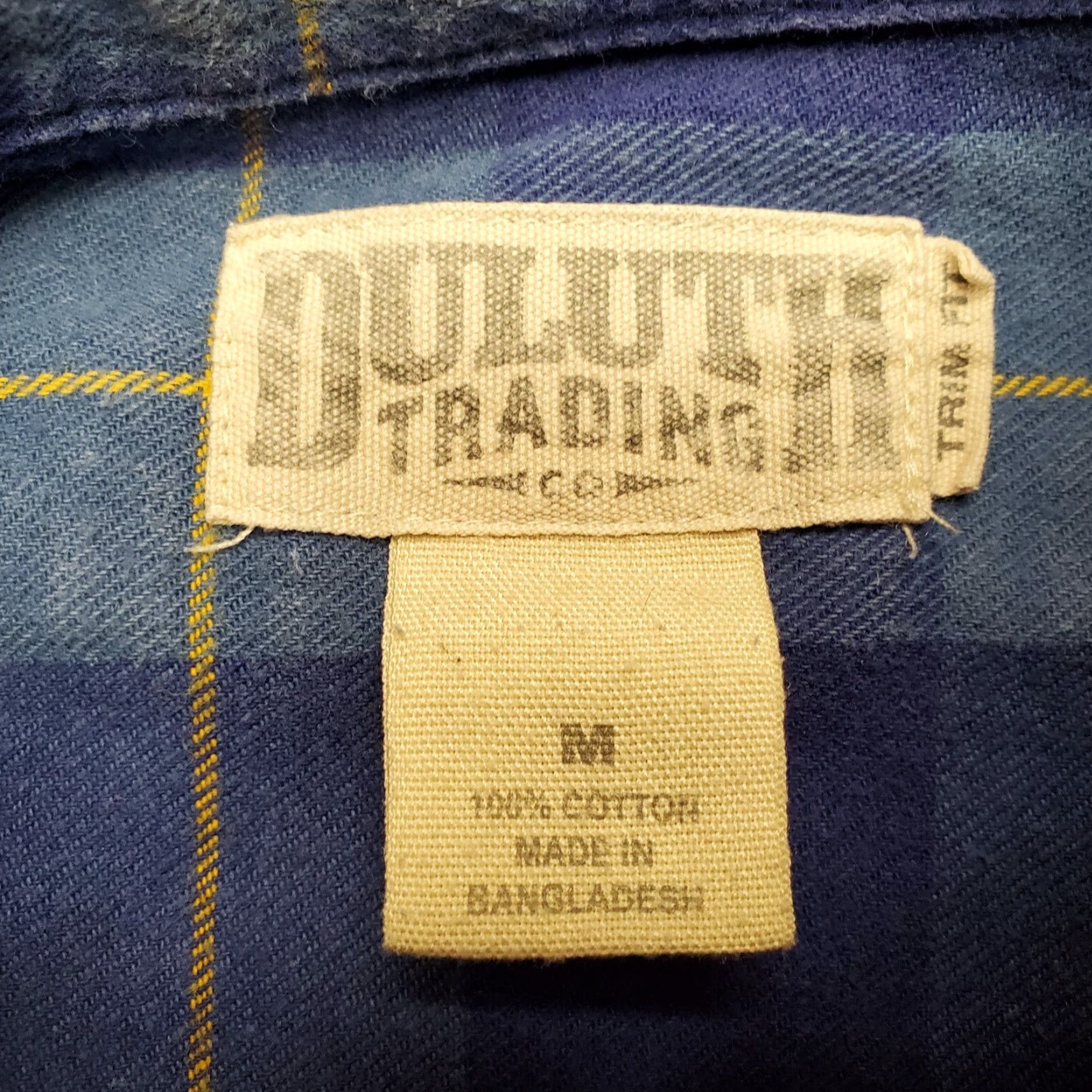 Vintage VINTAGE Duluth Trading Shirt Mens M Blue Flannel Plaid Long Sleeve Outdoor Casual Size US M / EU 48-50 / 2 - 3 Thumbnail