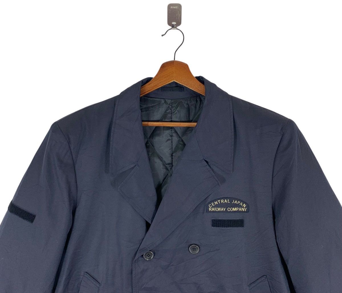 Yohji Yamamoto VINTAGE YOHJI YAMAMOTO RAILWAY COMPANY DOUBLE BREAST COAT Size US L / EU 52-54 / 3 - 4 Thumbnail