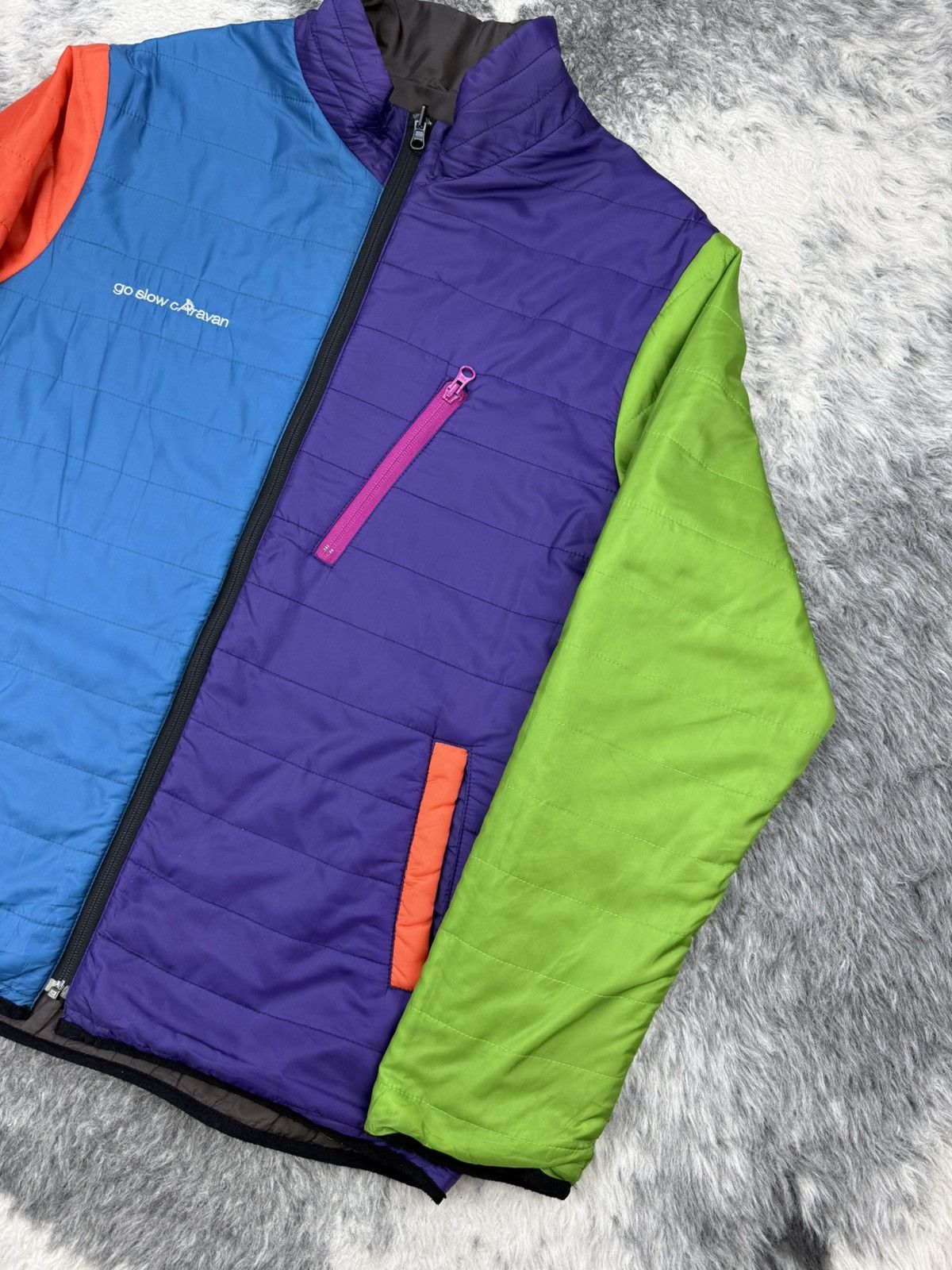 go slow caravan Go Slow Caravan Crazy Multicolor Reversible Jacket Size US L / EU 52-54 / 3 - 2 Thumbnail