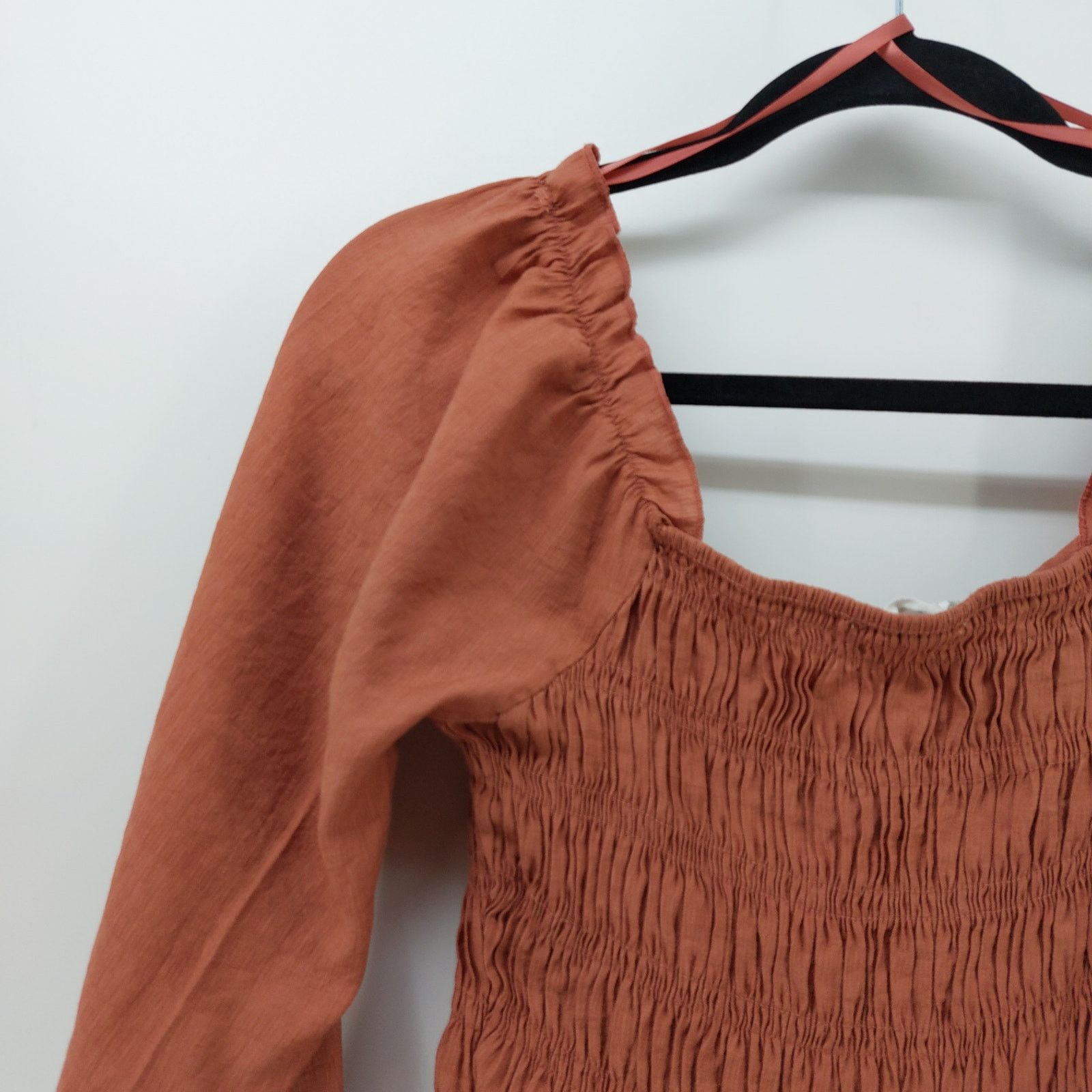 Other Y2K Loveriche Women's Smocked Crop Top Long Sleeve Sz S Size S / US 4 / IT 40 - 12 Thumbnail