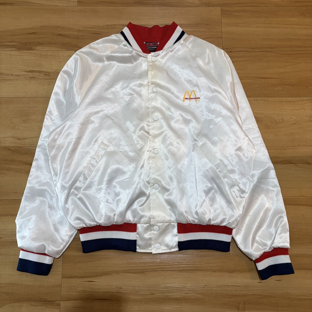Vintage Vintage 80s mcdonald's speedee stadium jacket Size US M / EU 48-50 / 2 - 2 Thumbnail