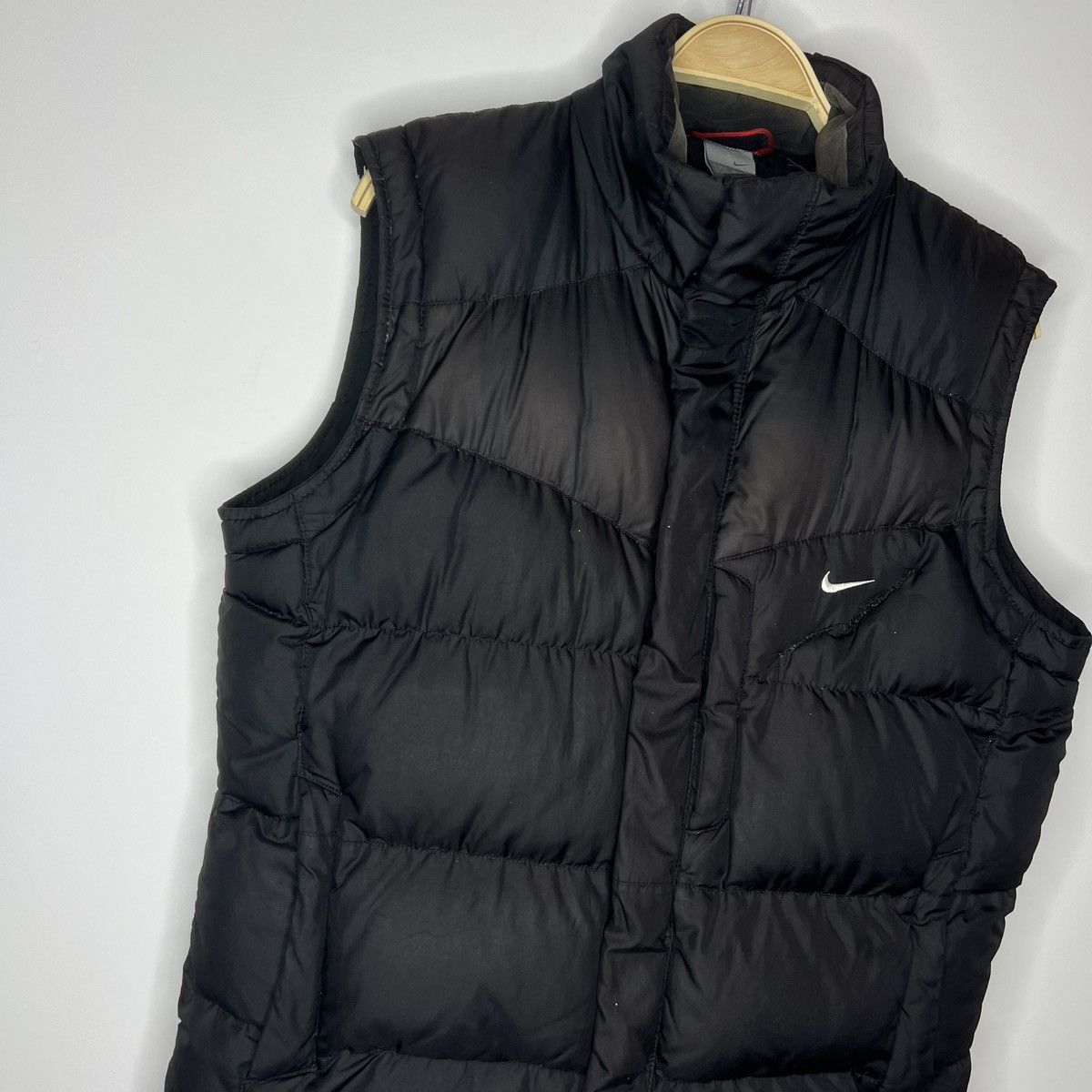 Nike × Vintage Vintage Nike Puffer Vest Gilet Black Brown Y2K 90s Size US M / EU 48-50 / 2 - 3 Thumbnail