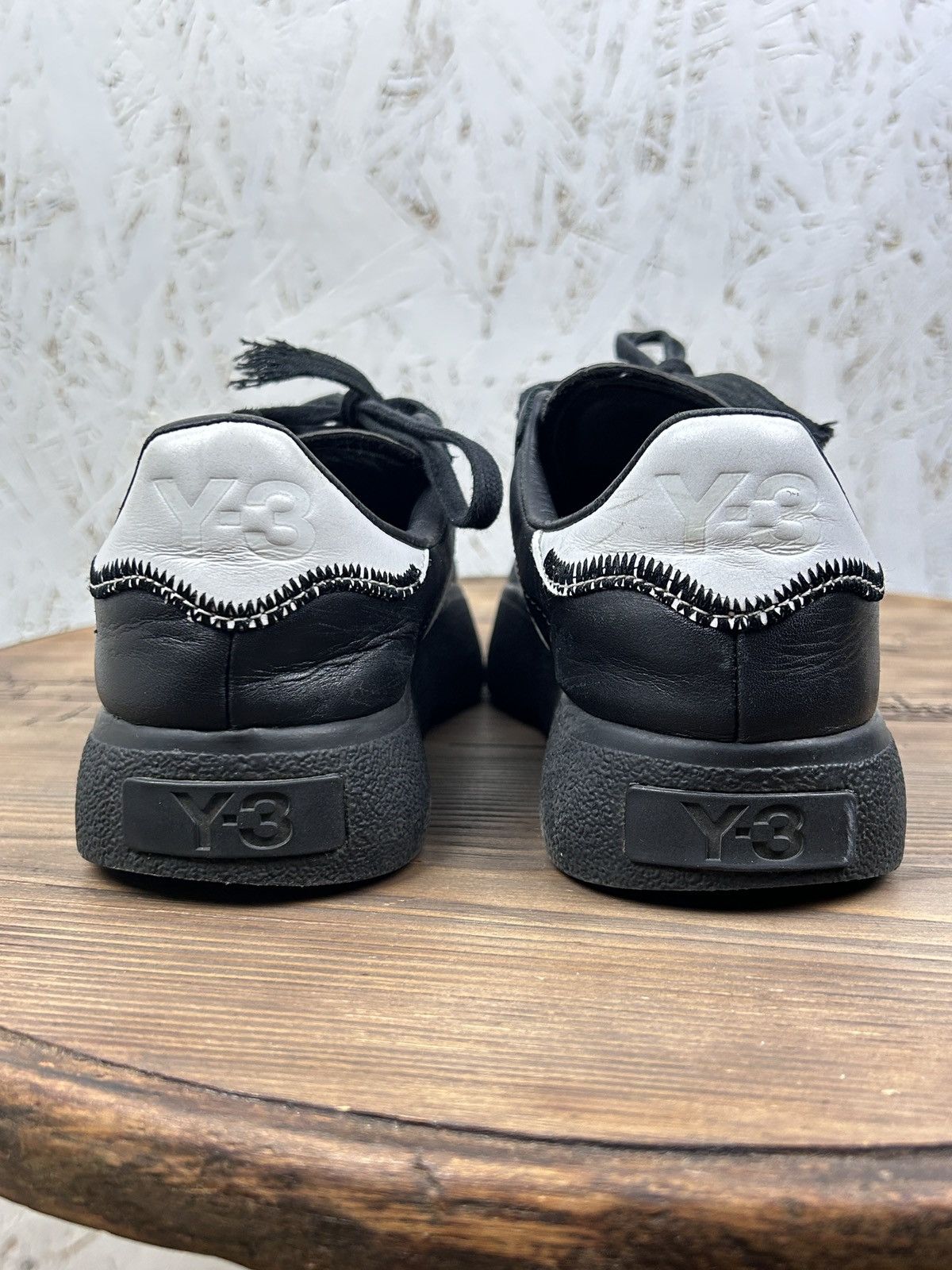 Adidas Adidas Y-3 Tangutsu Football Black White Low Top Sneakers Size US 5.5 / EU 38 - 6 Thumbnail