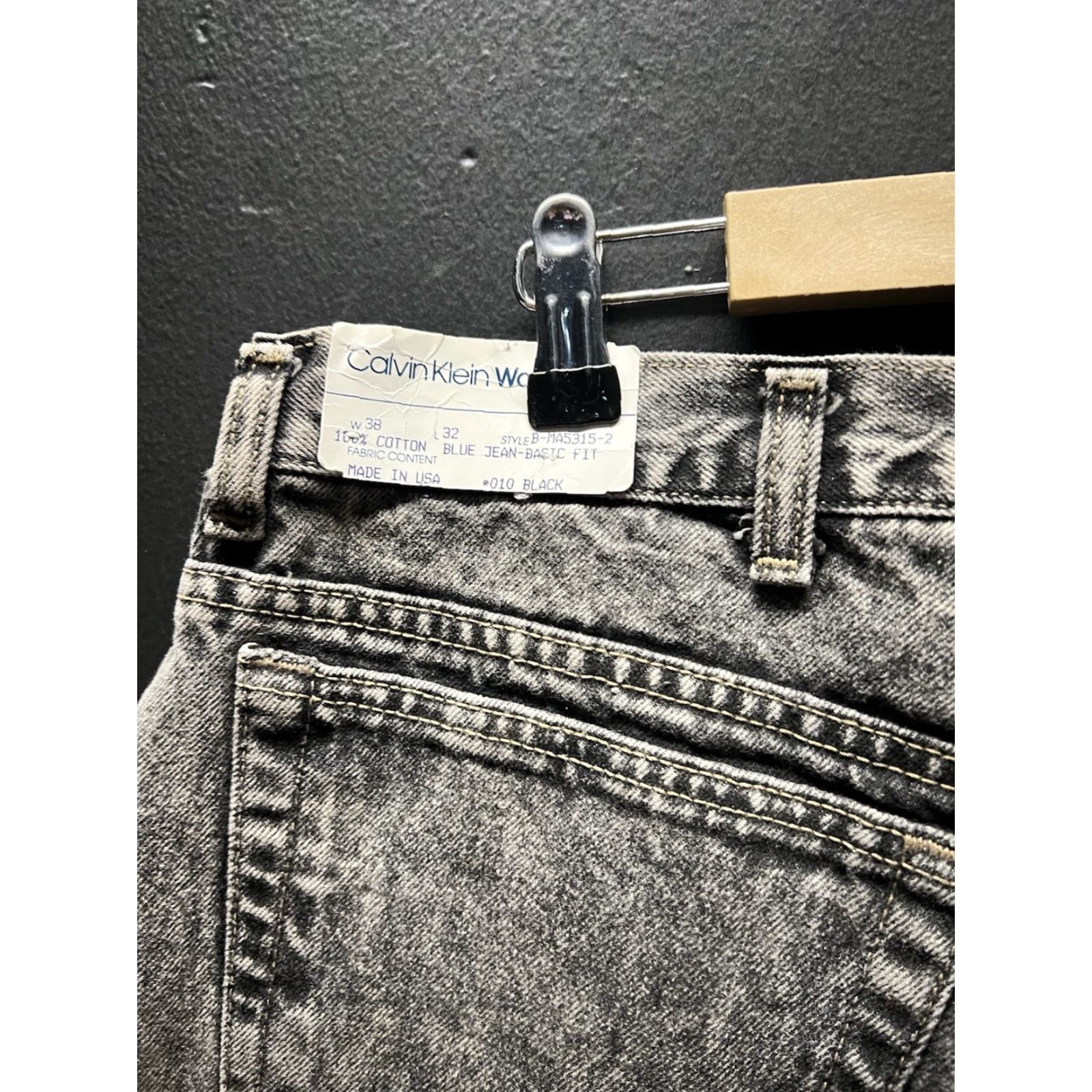 Calvin Klein Calvin Klein Vintage Jeans 38x32 5-Pocket Denim Blue NWT Acid Wash Comfort Relaxed Medium Washouts NWT Size US 38 / EU 54 - 5 Thumbnail