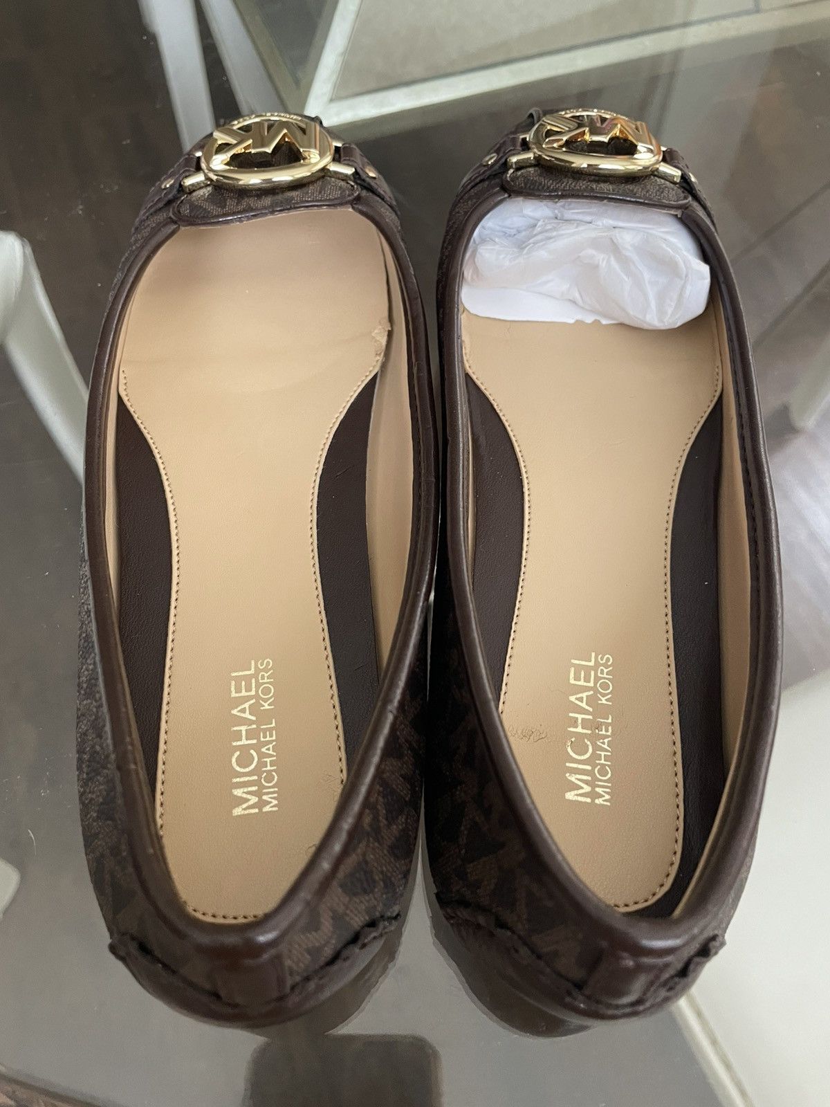 Michael Kors Michael Khors Milan Signature Logo Ballet Flat Size US 7 / IT 37 - 3 Thumbnail