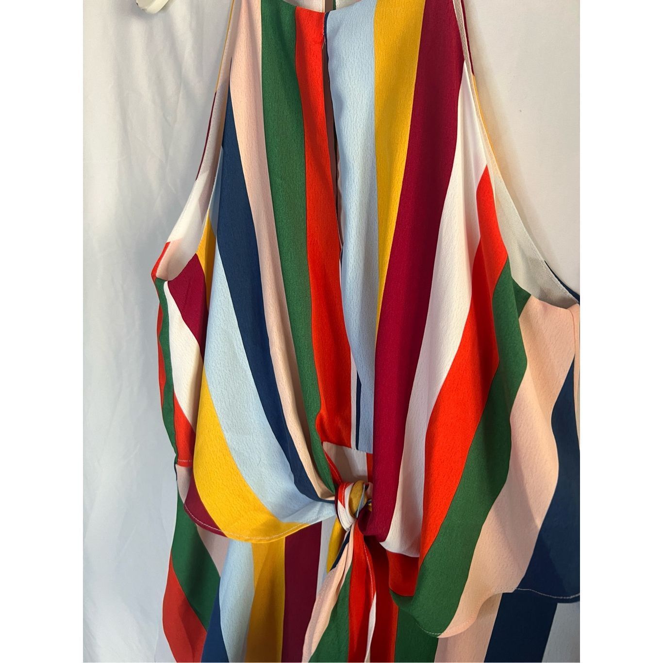 Other Willow & Root Buckle Multicolored Striped Tie Waist Tank Top Size L / US 10 / IT 46 - 4 Thumbnail