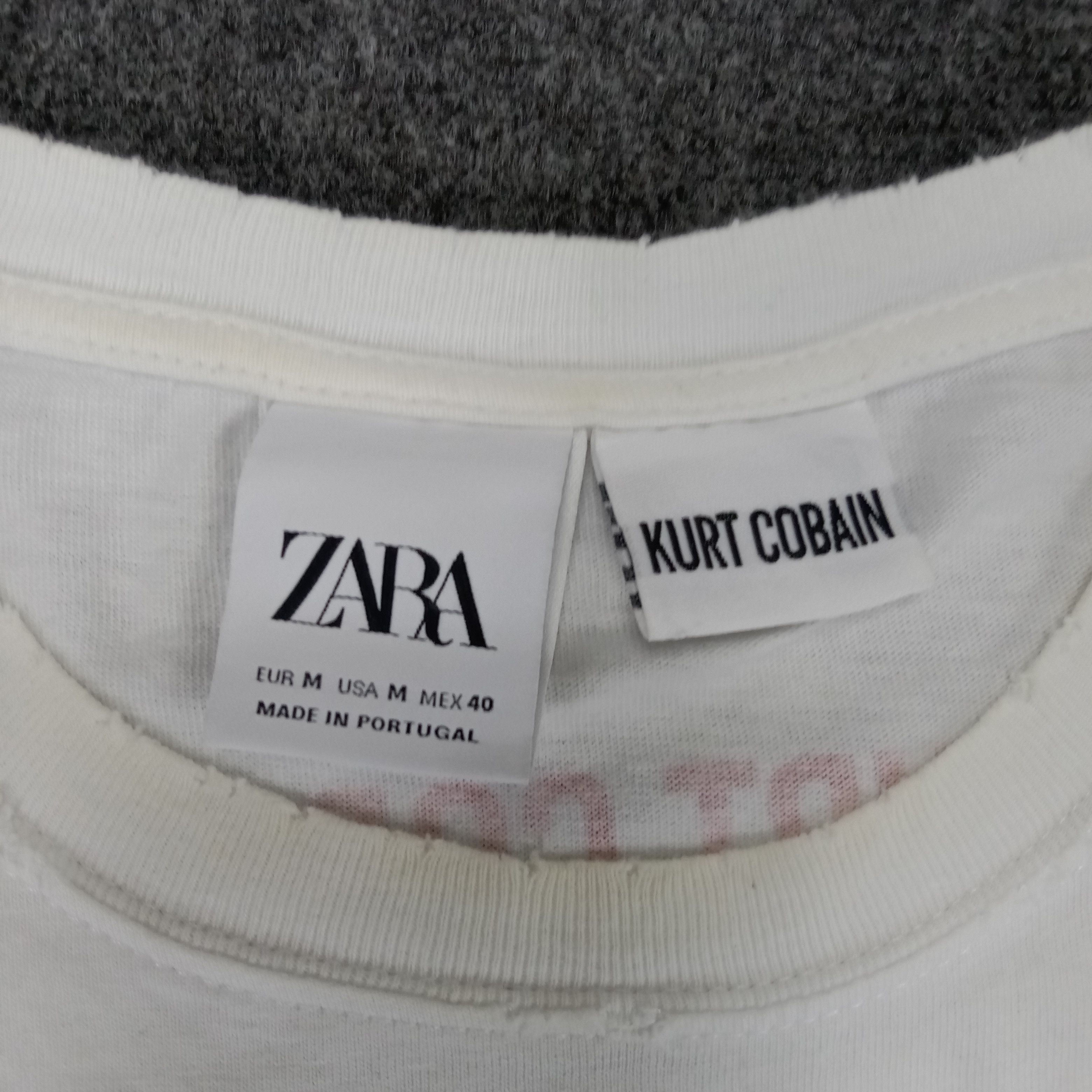 Vintage × Zara Zara X Kurt Nirvana Grunge Style Band Tshirt Size US L / EU 52-54 / 3 - 5 Thumbnail