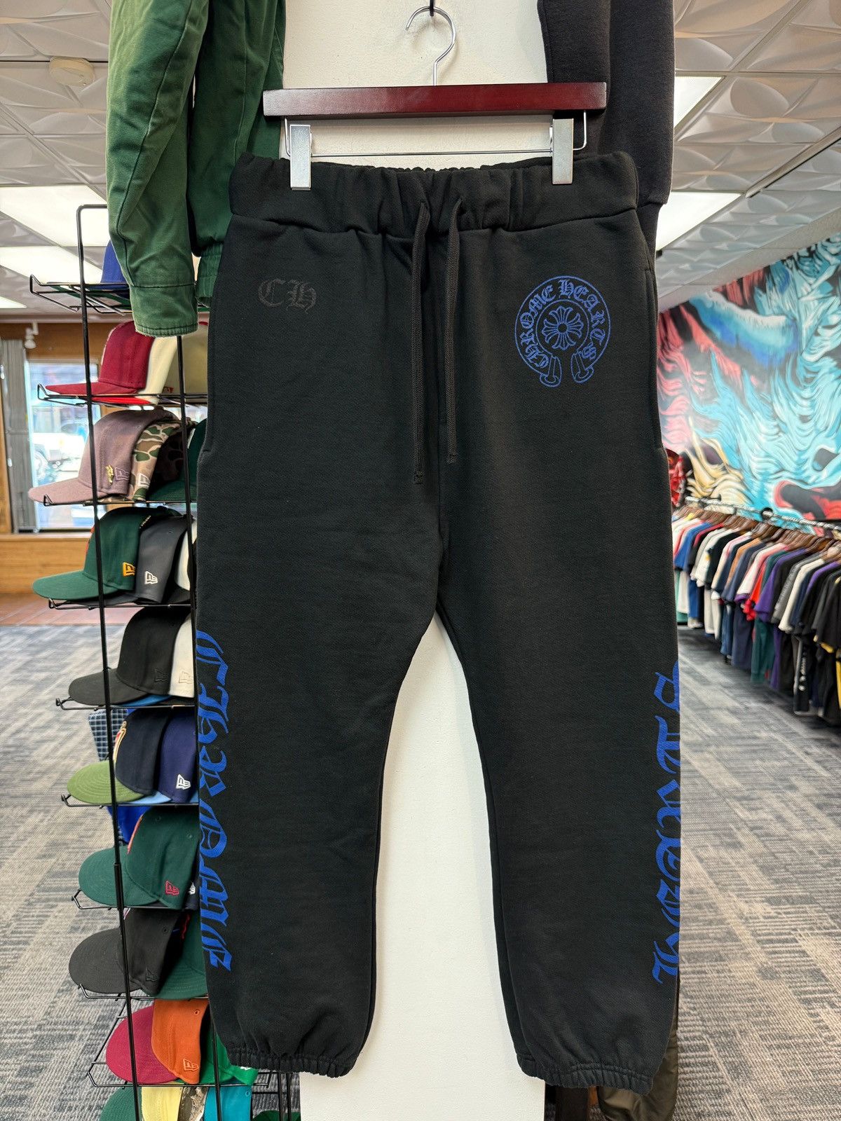 Chrome Hearts New Chrome Hearts Black/Blue Horseshoe Sweats Size US 32 / EU 48 - 1 Thumbnail