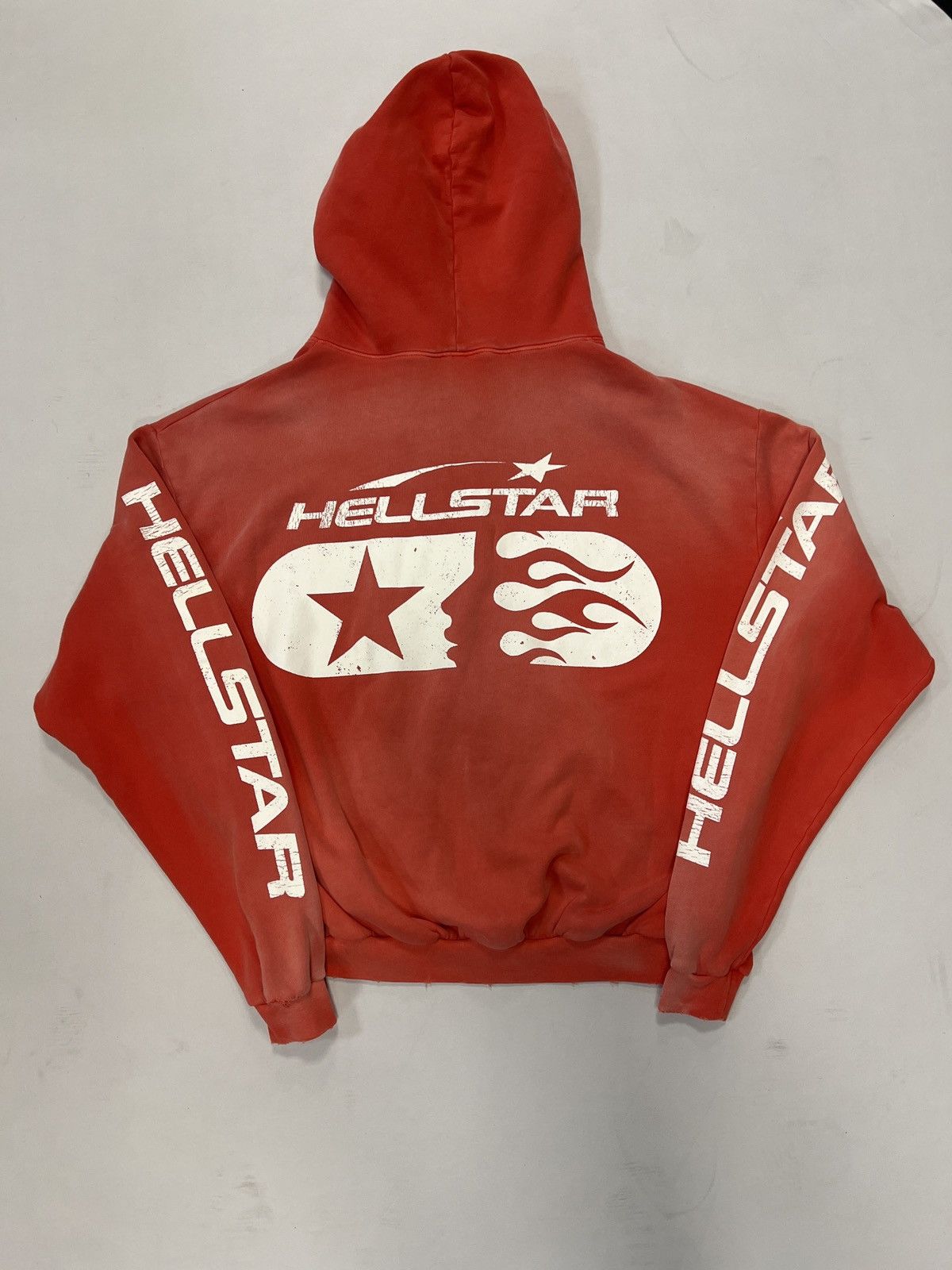 HELLSTAR Hellstar Studios Red Zip-Up Hoodie Size US M / EU 48-50 / 2 - 2 Thumbnail
