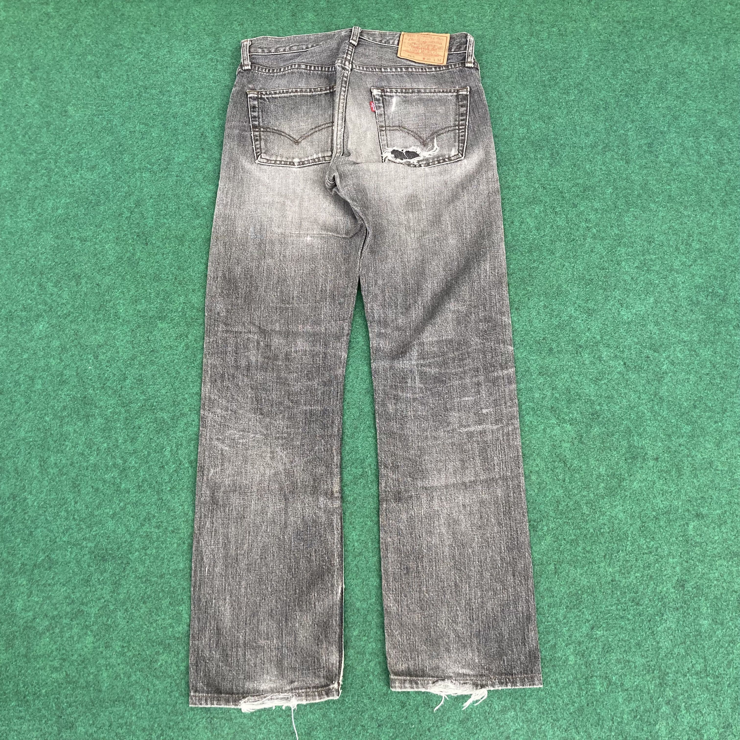 Levi's Vtg Levis 505 Distressed Ripped Loose Sz 30 Jeans Size US 30 / EU 46 - 13 Thumbnail