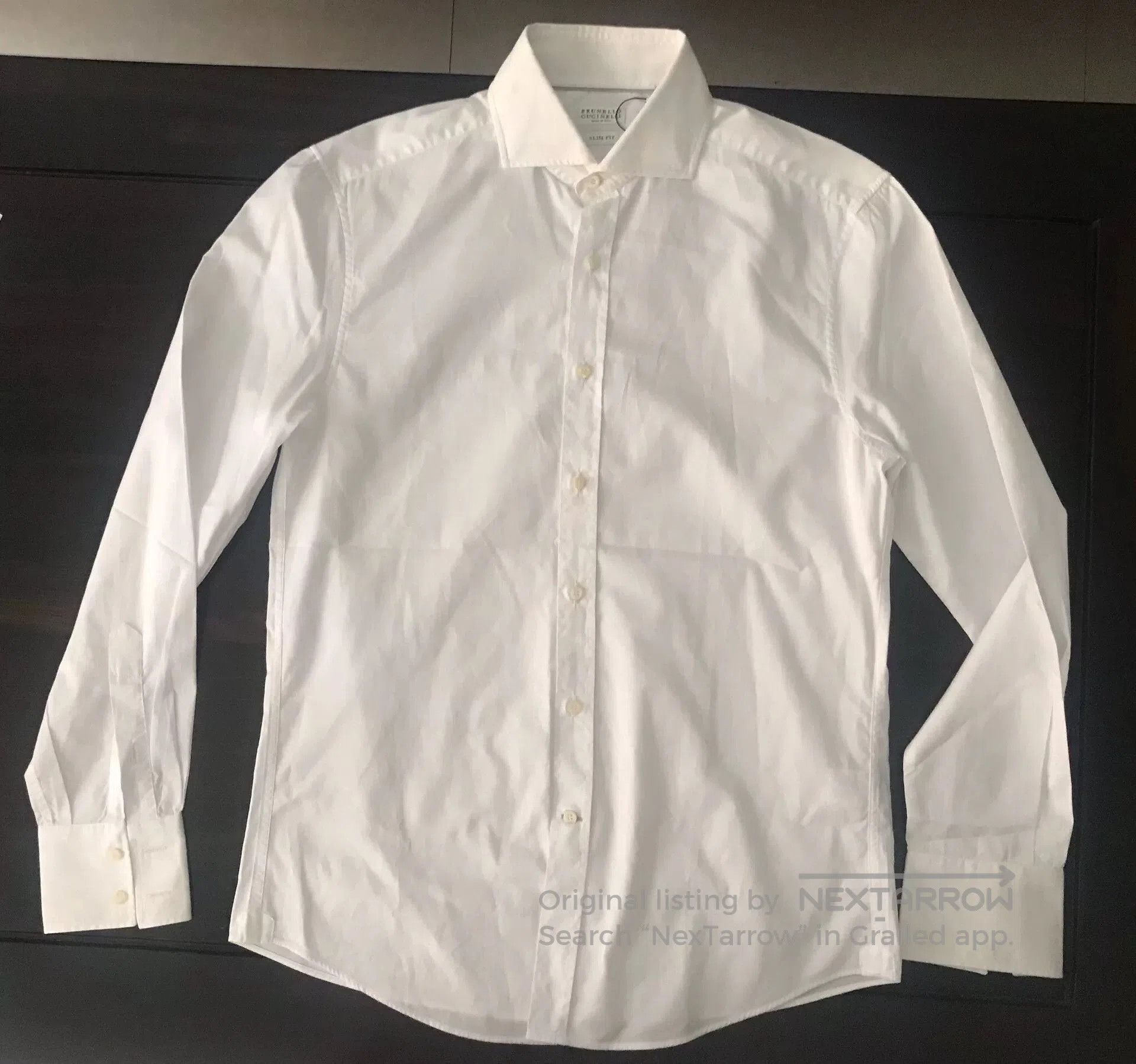 Brunello Cucinelli elegant white shirt with waterfall sleeves. Size S / US 4 / IT 40 - 2 Thumbnail