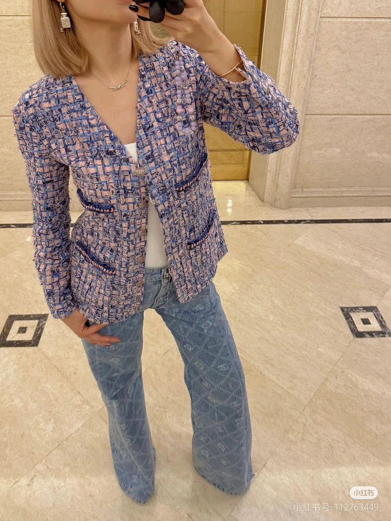 Chanel Chanel 21 Spring and Summer Preview Purple Mosaic Woven Co Size XXS / US 00 / IT 34 - 2 Thumbnail