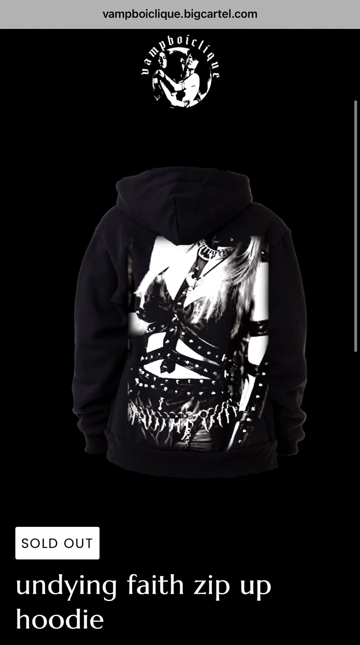 GOTHBOICLIQUE Vampboiclique - undying faith zip up hoodie XL Size US XL / EU 56 / 4 - 4 Thumbnail