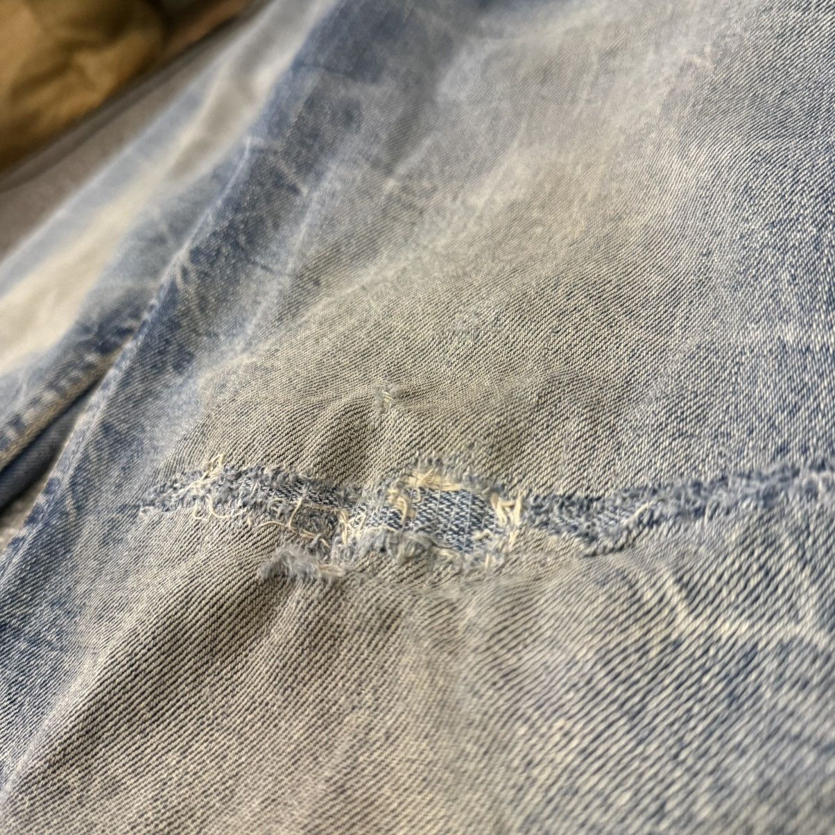 If Six Was Nine 🔥🇺🇸 Vintage Y2K Levis 522 Distressed Denim Size US 31 - 10 Thumbnail