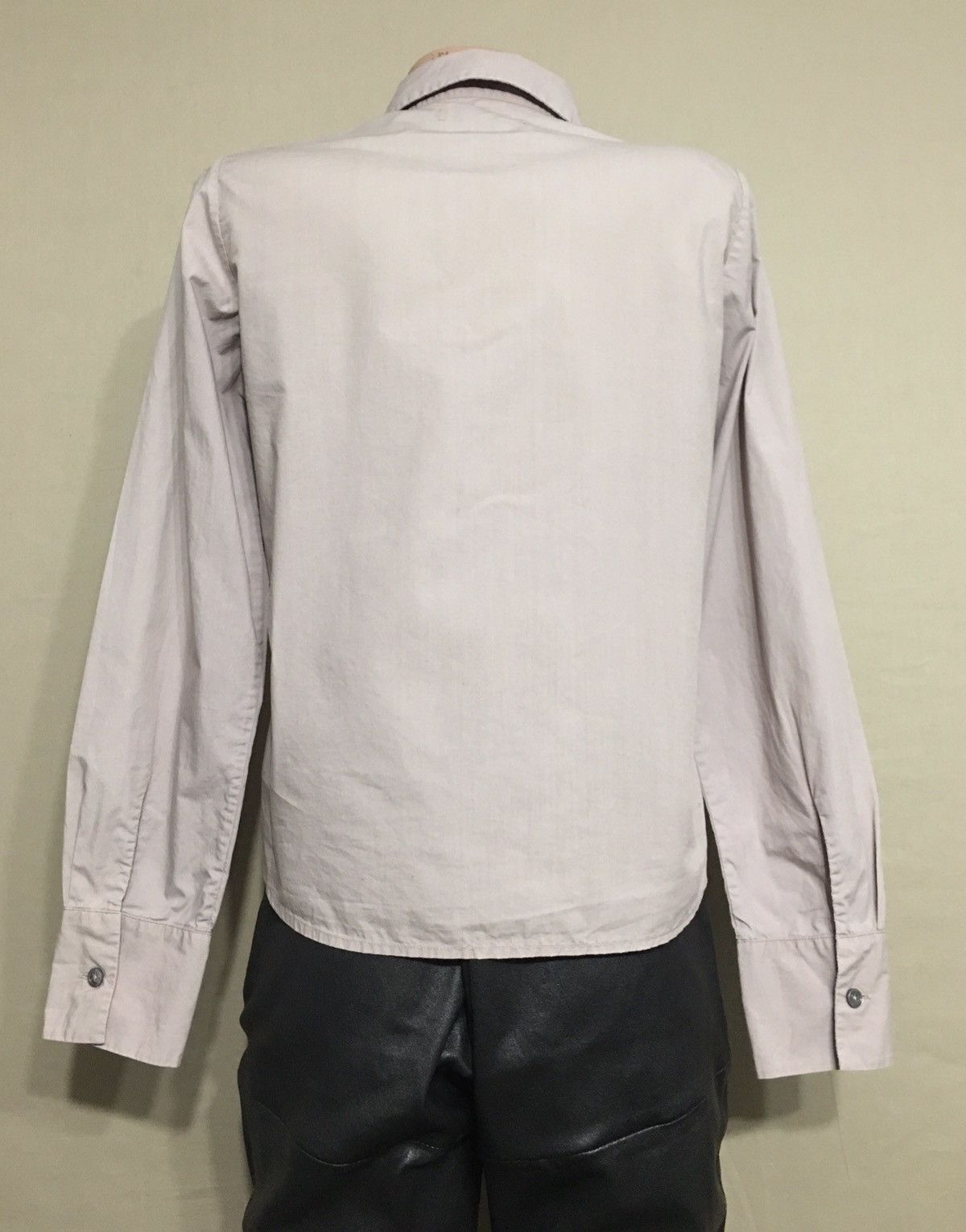 Designer Jan Machenhauer Susan Cotton Shirt Ash Grey EU 36 Size XS / US 0-2 / IT 36-38 - 4 Thumbnail