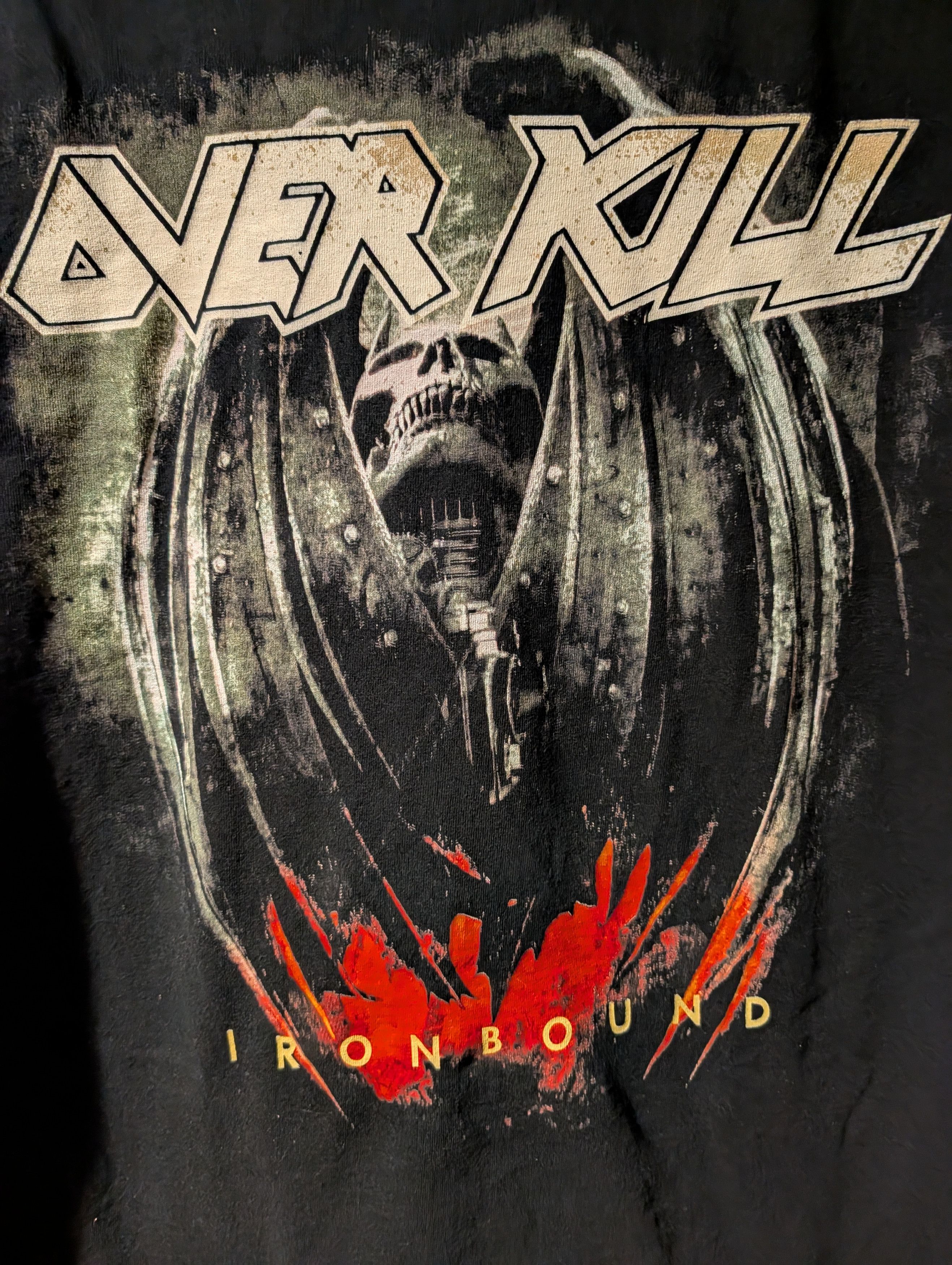 Band Tees Vintage 2010 Overkill Ironbound Band Music XXX-Large T-Shirt Size US XXL / EU 58 / 5 - 2 Thumbnail
