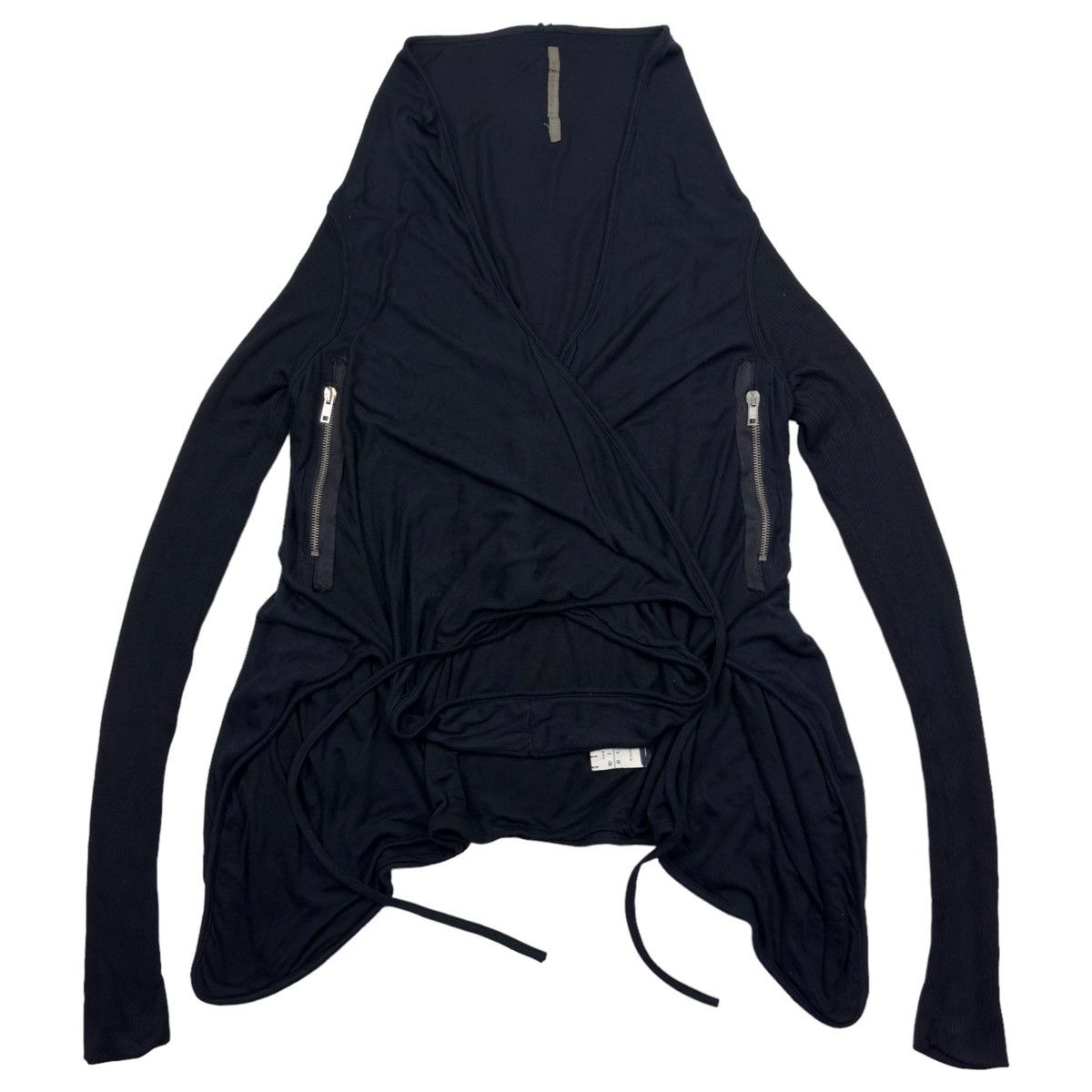 Rick Owens Rick Owens Double Layered Avant Garde Cardigan Size S black Size US S / EU 44-46 / 1 - 2 Thumbnail